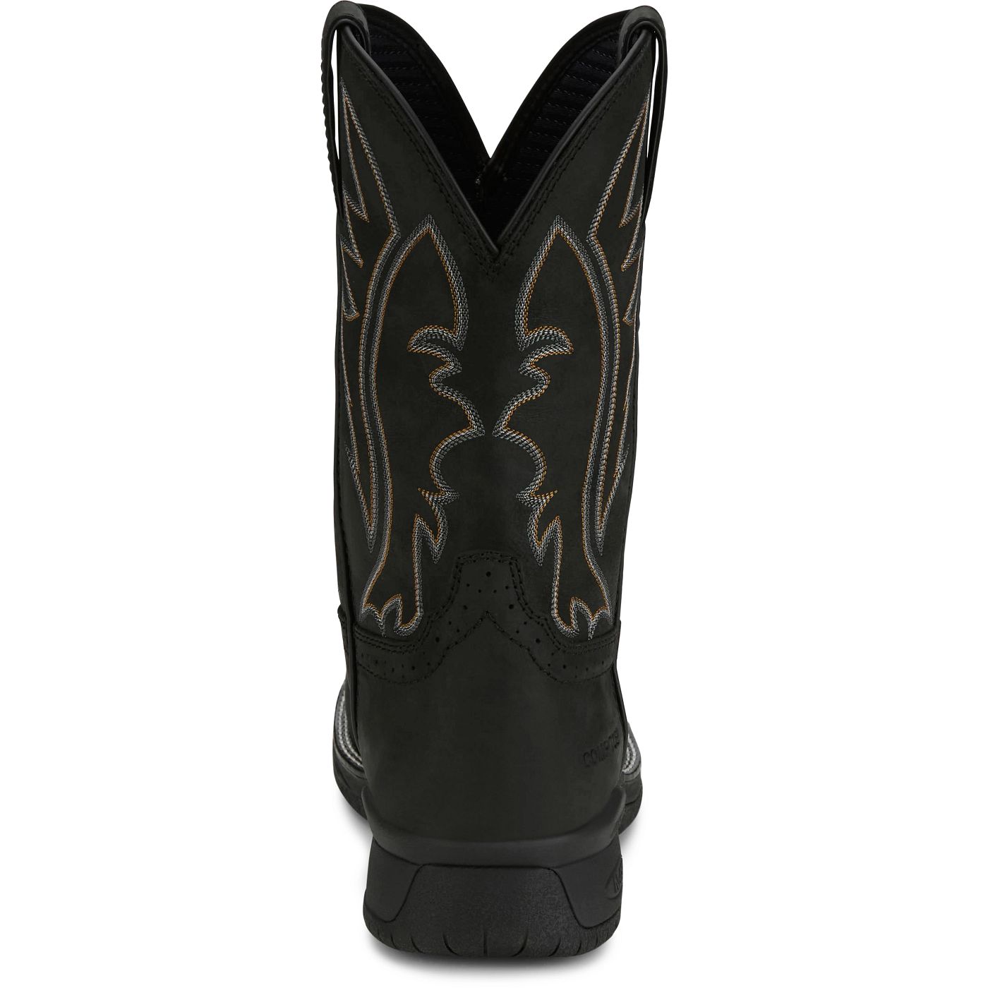 Justin Work Men's Nitread 11" Waterproof Nano Comp Toe Boot - Black (CR3208) - View 5