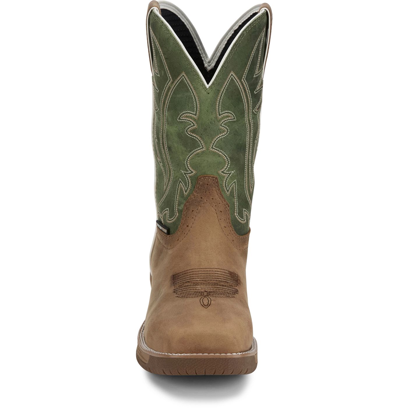 Justin Work Men's Nitread 11" Waterproof Nano Comp Toe Boot - Oak (CR3210) - View 7
