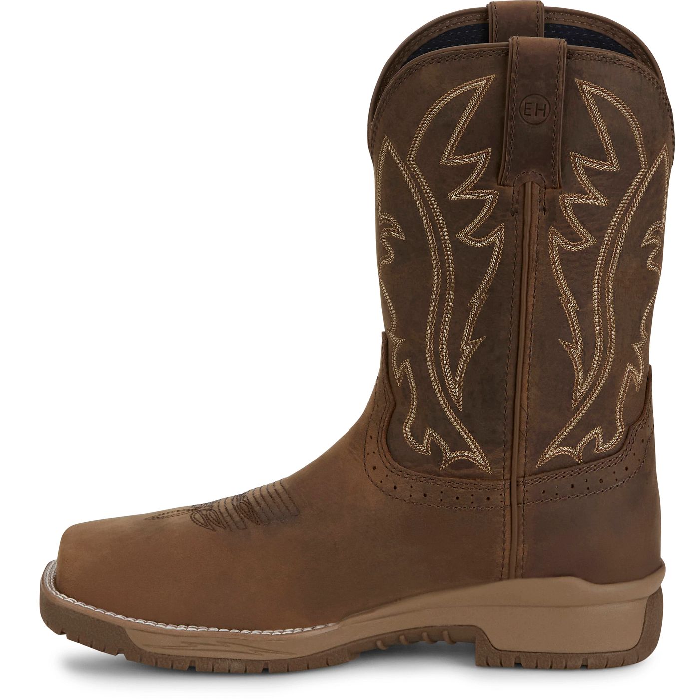 Justin Work Men's Nitread 11" Waterproof Boot - Taupe (CR3211) - View 8