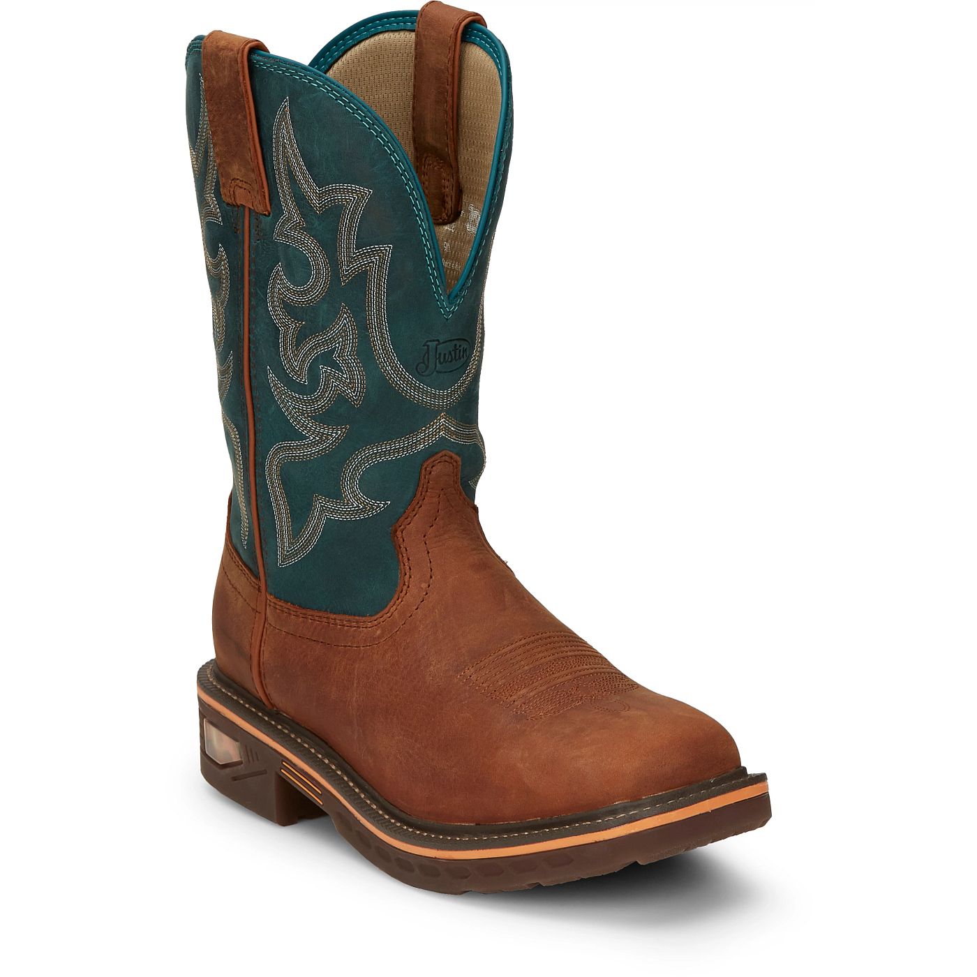 Justin Work Men's Resistor 11" Nano Comp Toe Boot - Russet (CR4010) - View 2