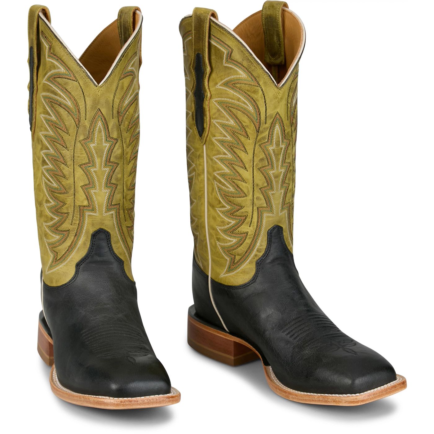 Justin Boots Burchett 13 Goat Ebony CX1310 Front View