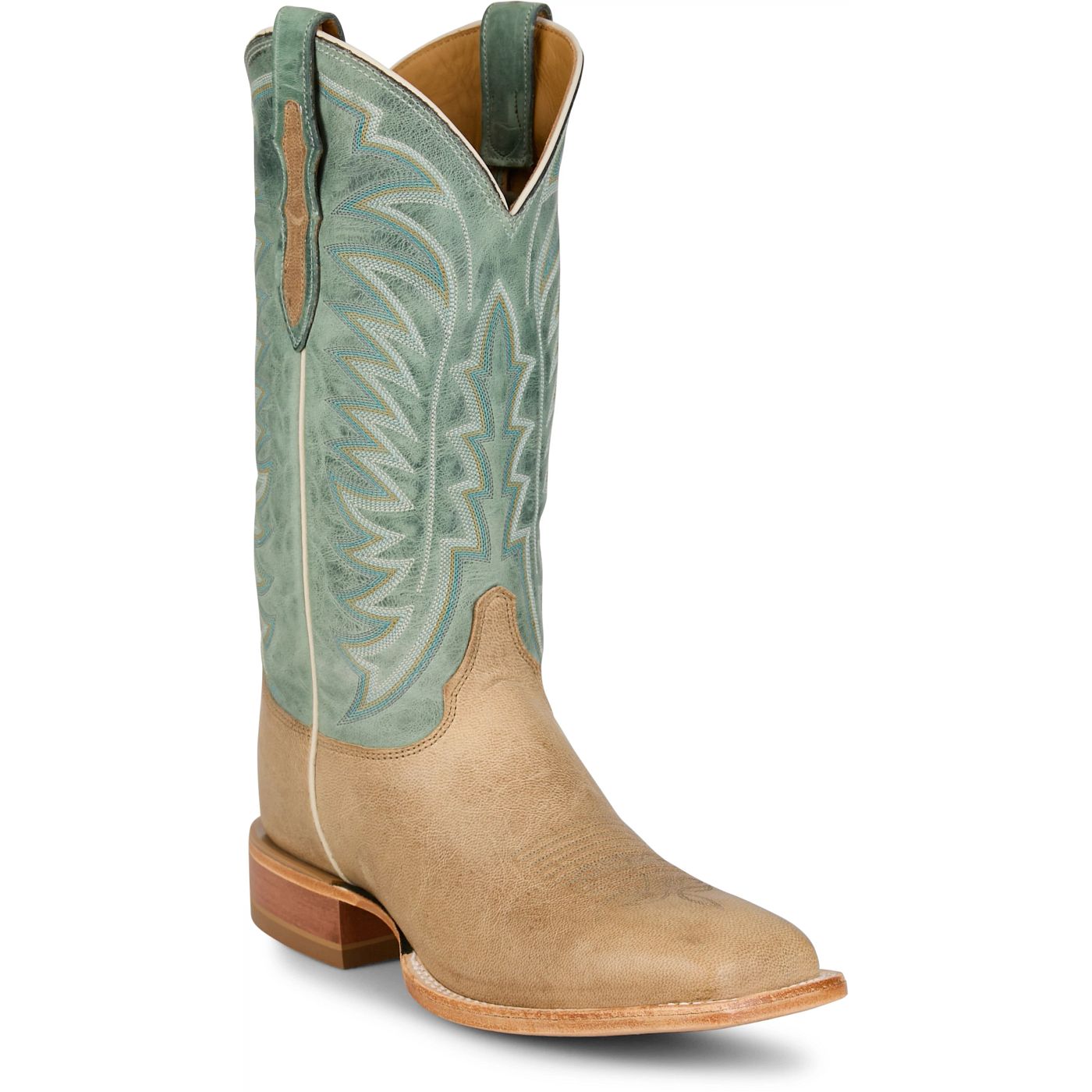 Justin Boots Burchett 13 Goat Turquoise CX1311 Pair View