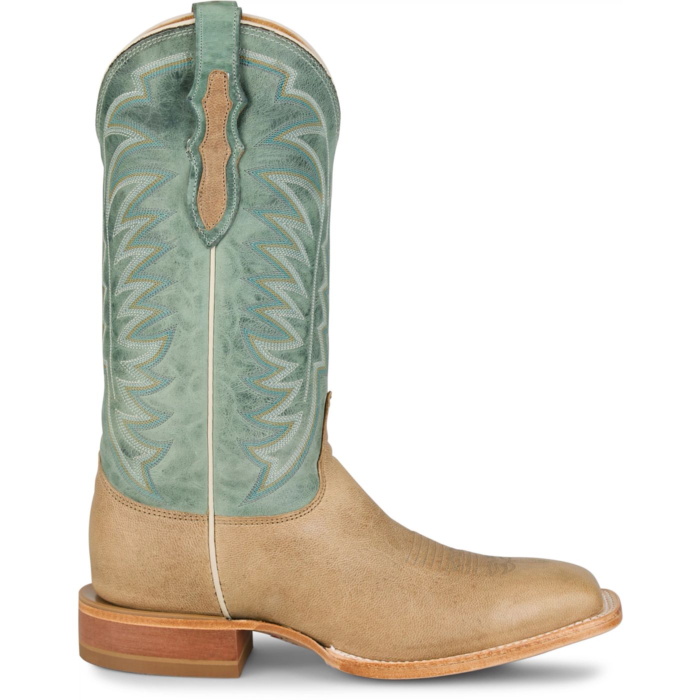 Justin Boots Burchett 13 Goat Turquoise CX1311 Side View