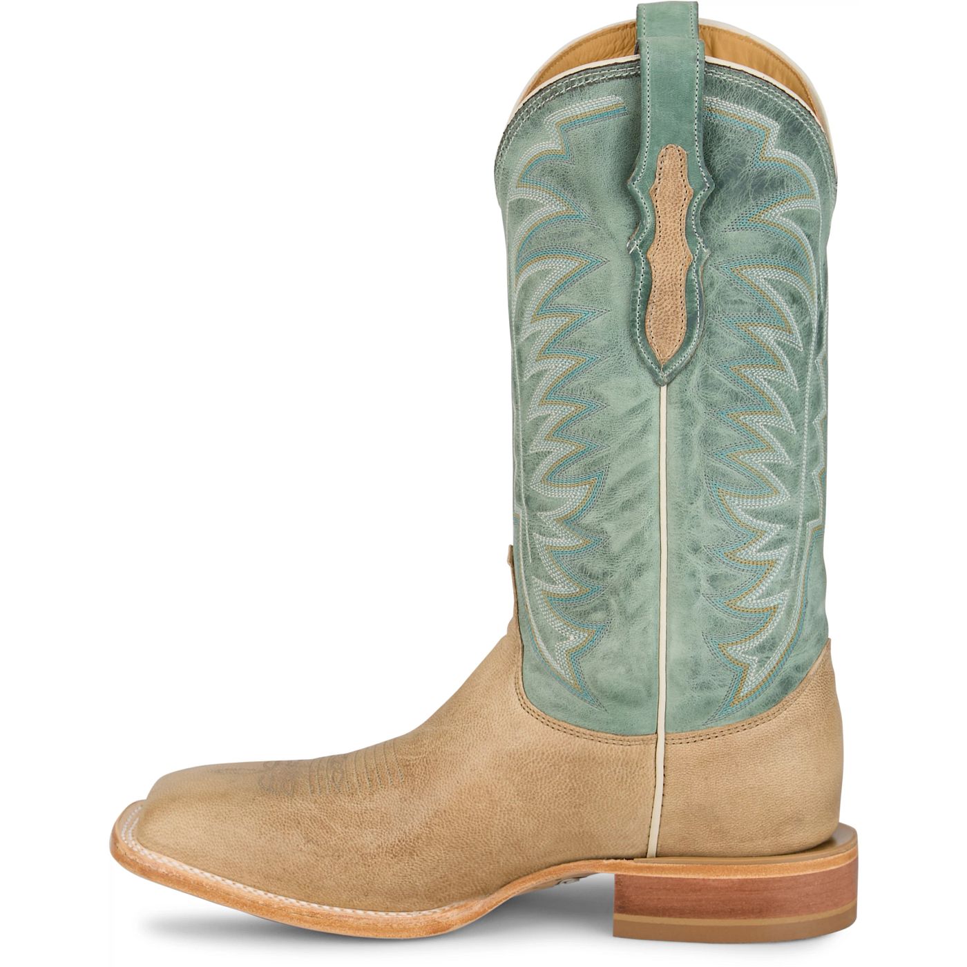 Justin Boots Burchett 13 Goat Turquoise CX1311 Outsole View