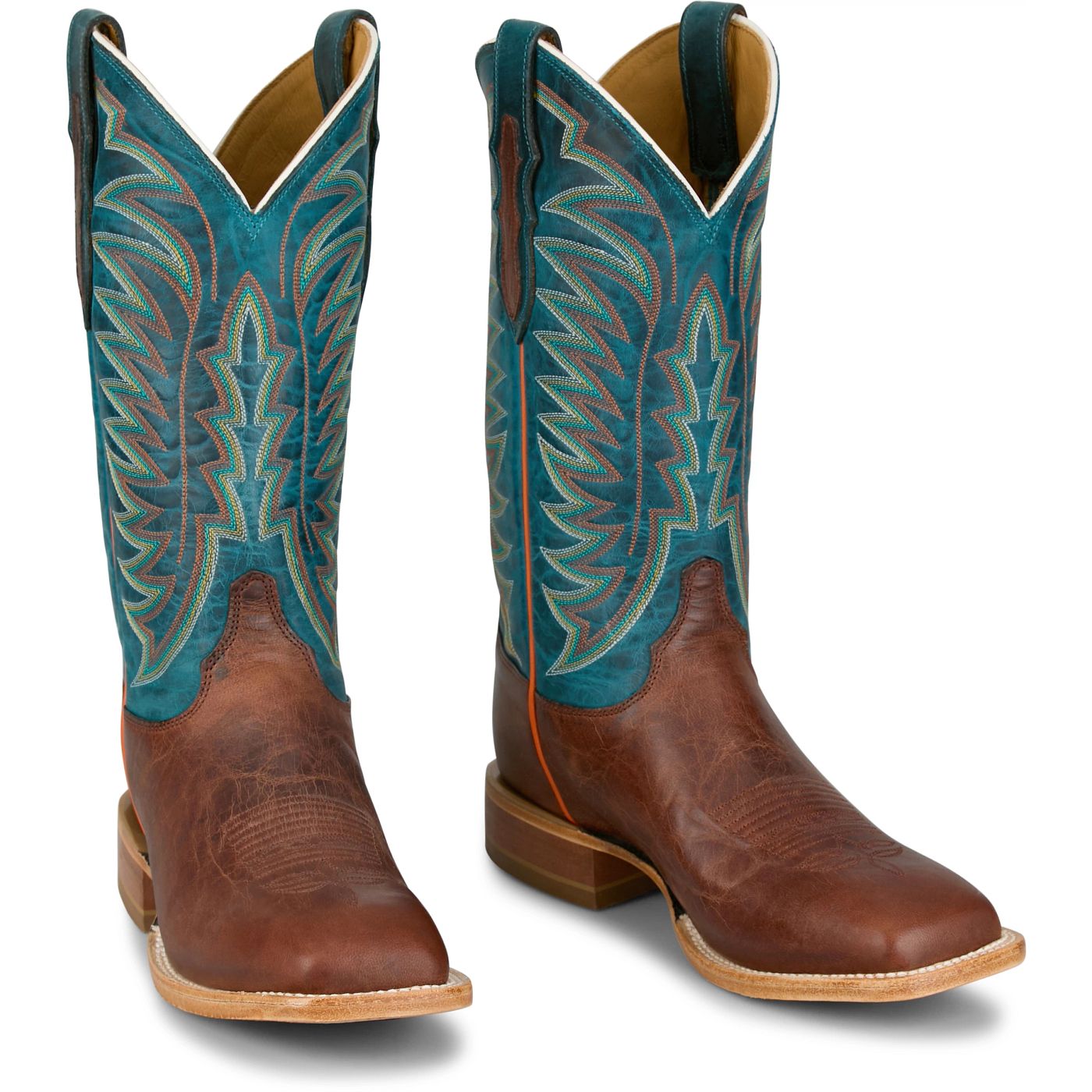 Justin Boots Burchett 13 Goat Blue CX1312 Front View