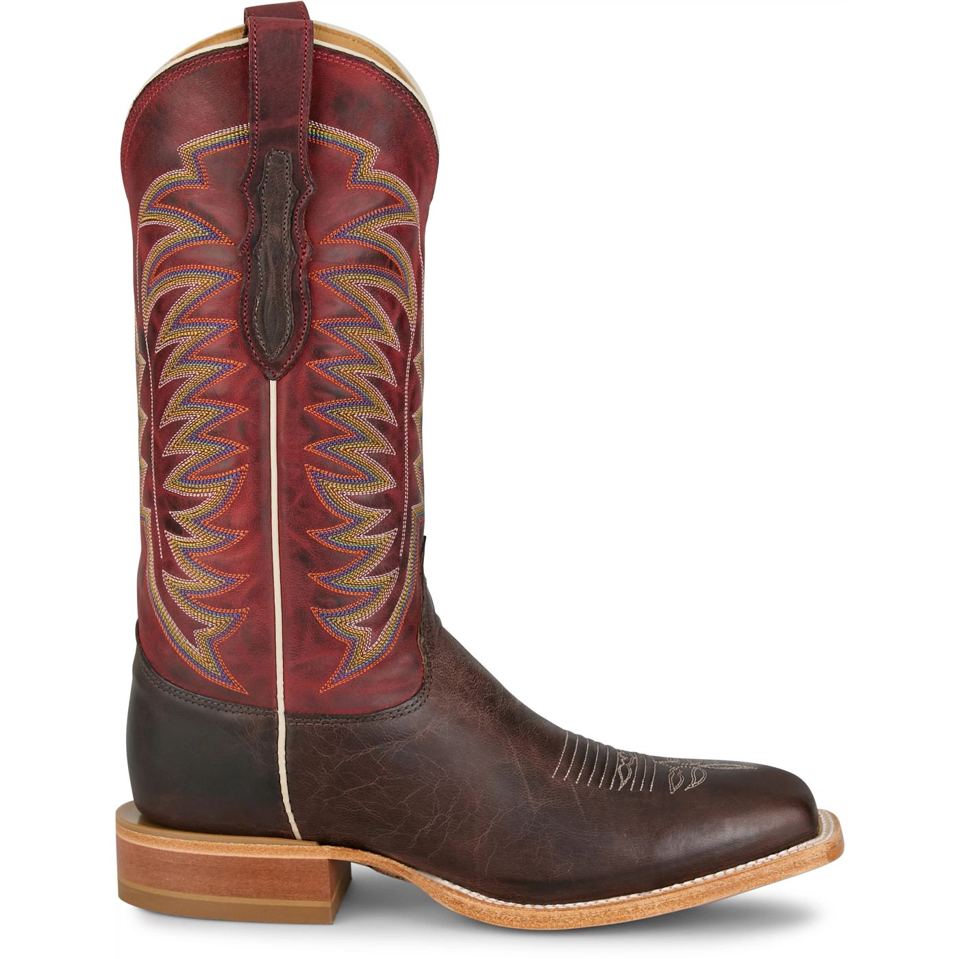 Justin Boots Burchett 13 Goat Red CX1313 Side View