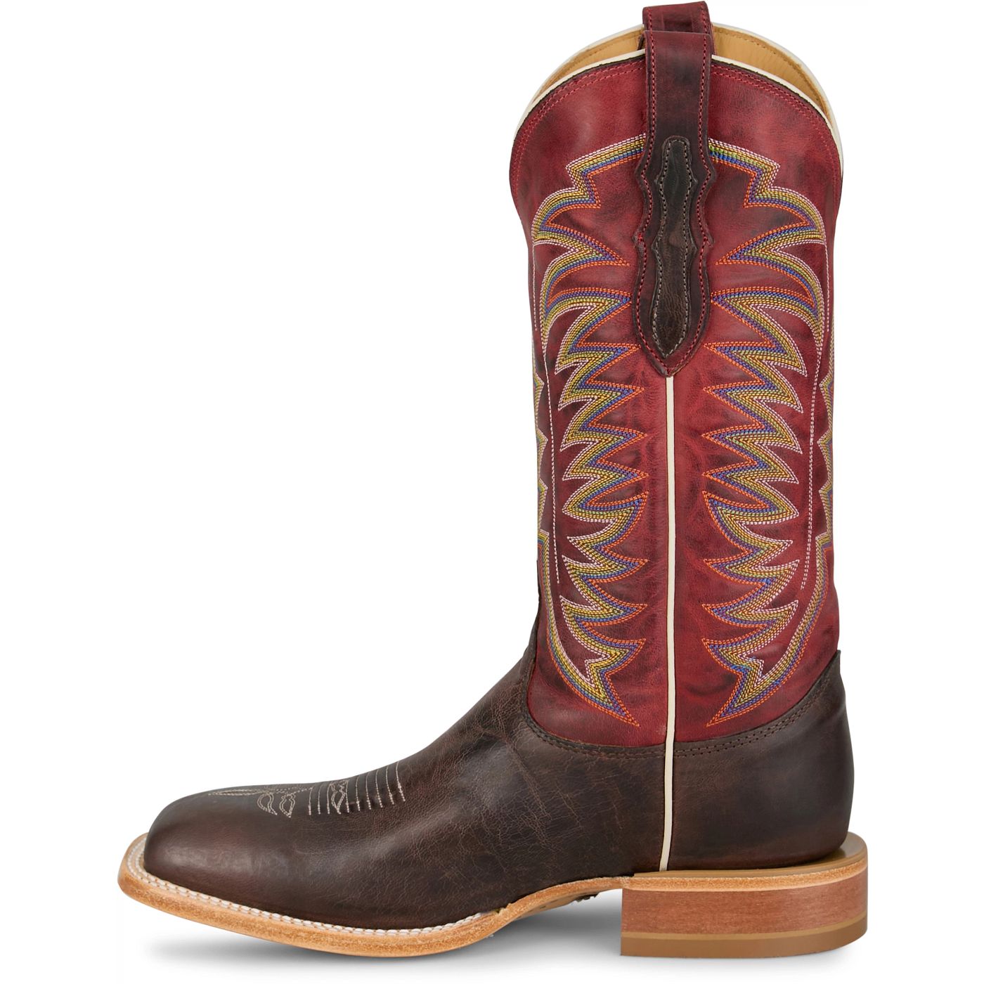 Justin Boots Burchett 13 Goat Red CX1313 Outsole View