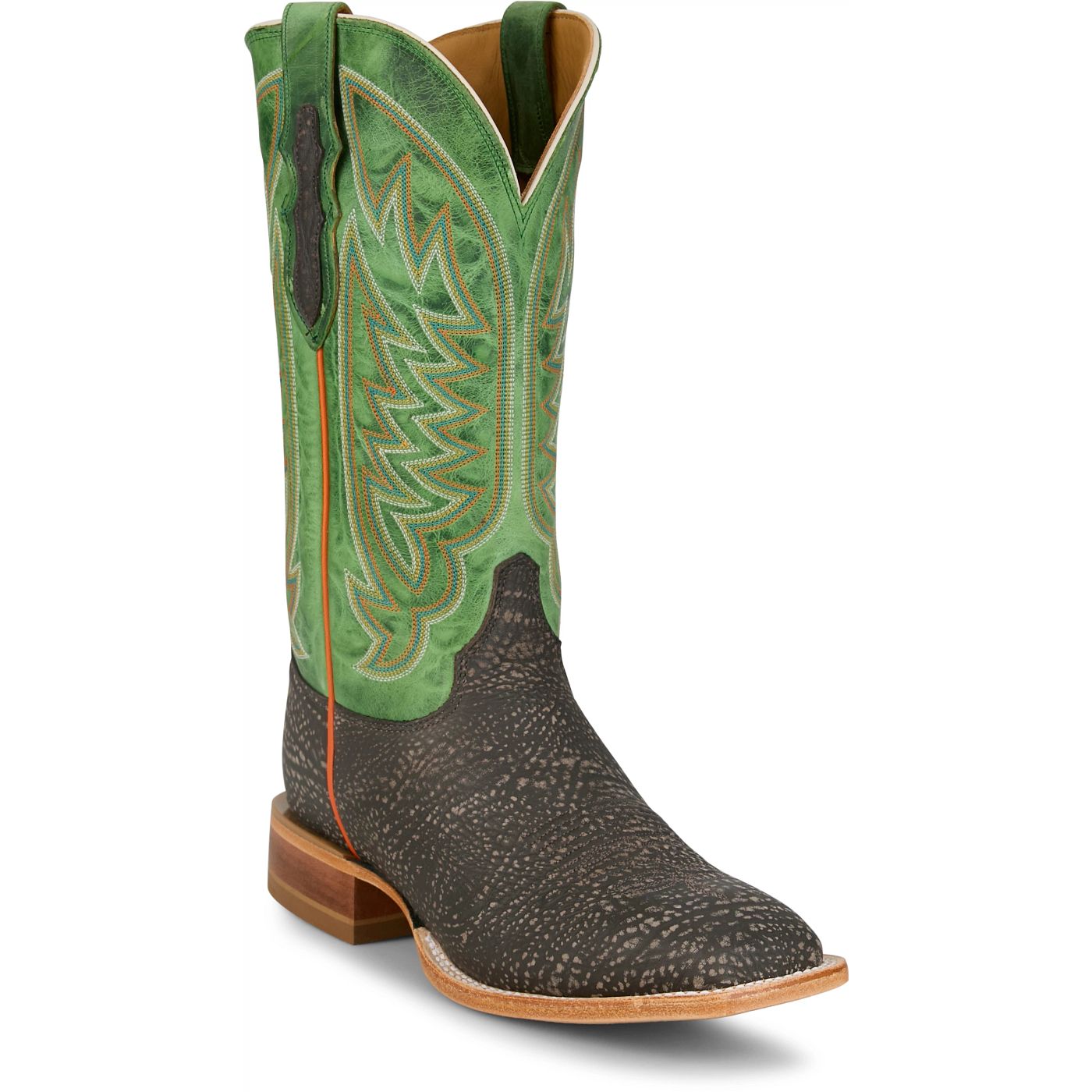 Justin Boots Cowman 13 Shrunken Shoulder Green CX1320 Pair View