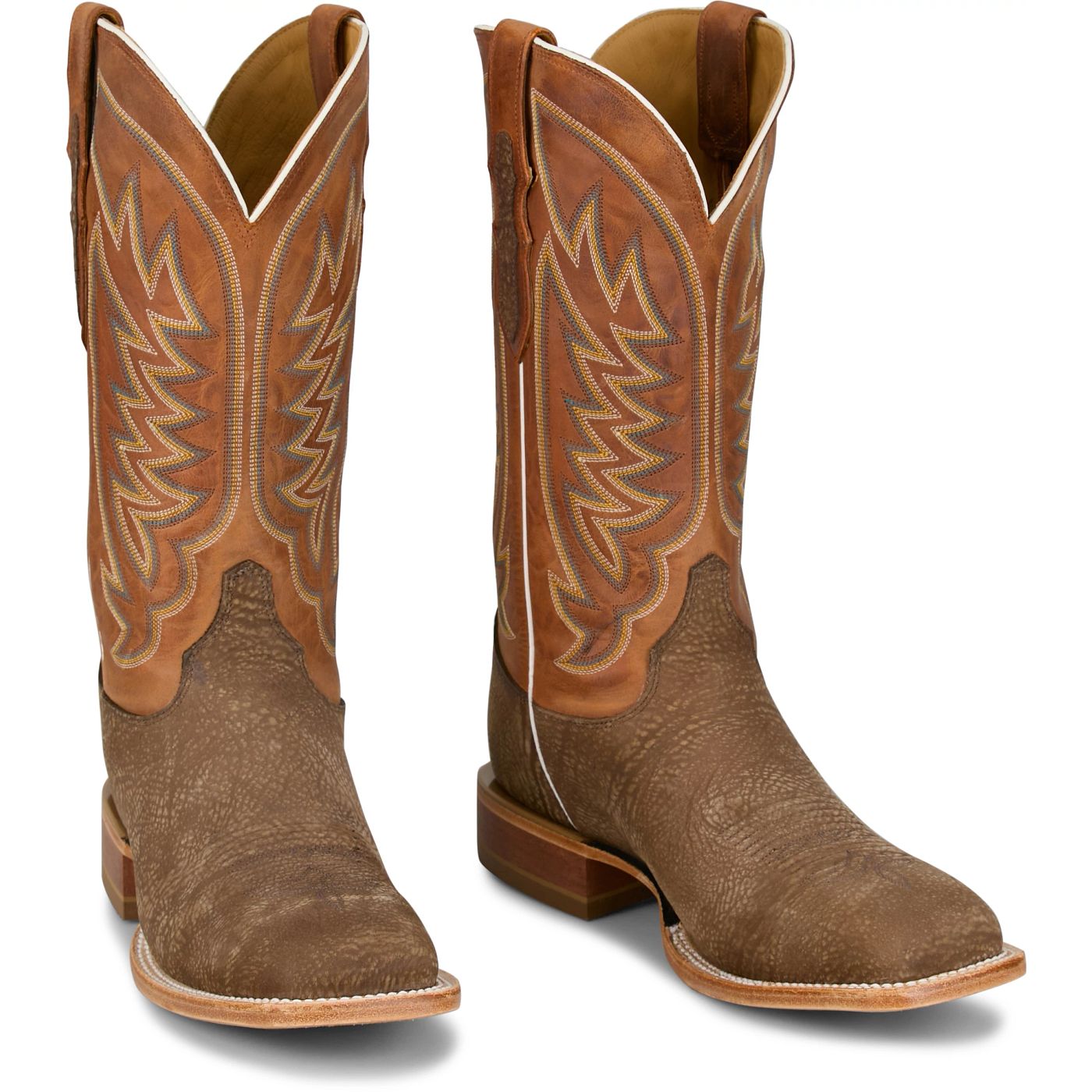 Justin Boots Cowman 13 Shrunken Shoulder Orange CX1322 Front View