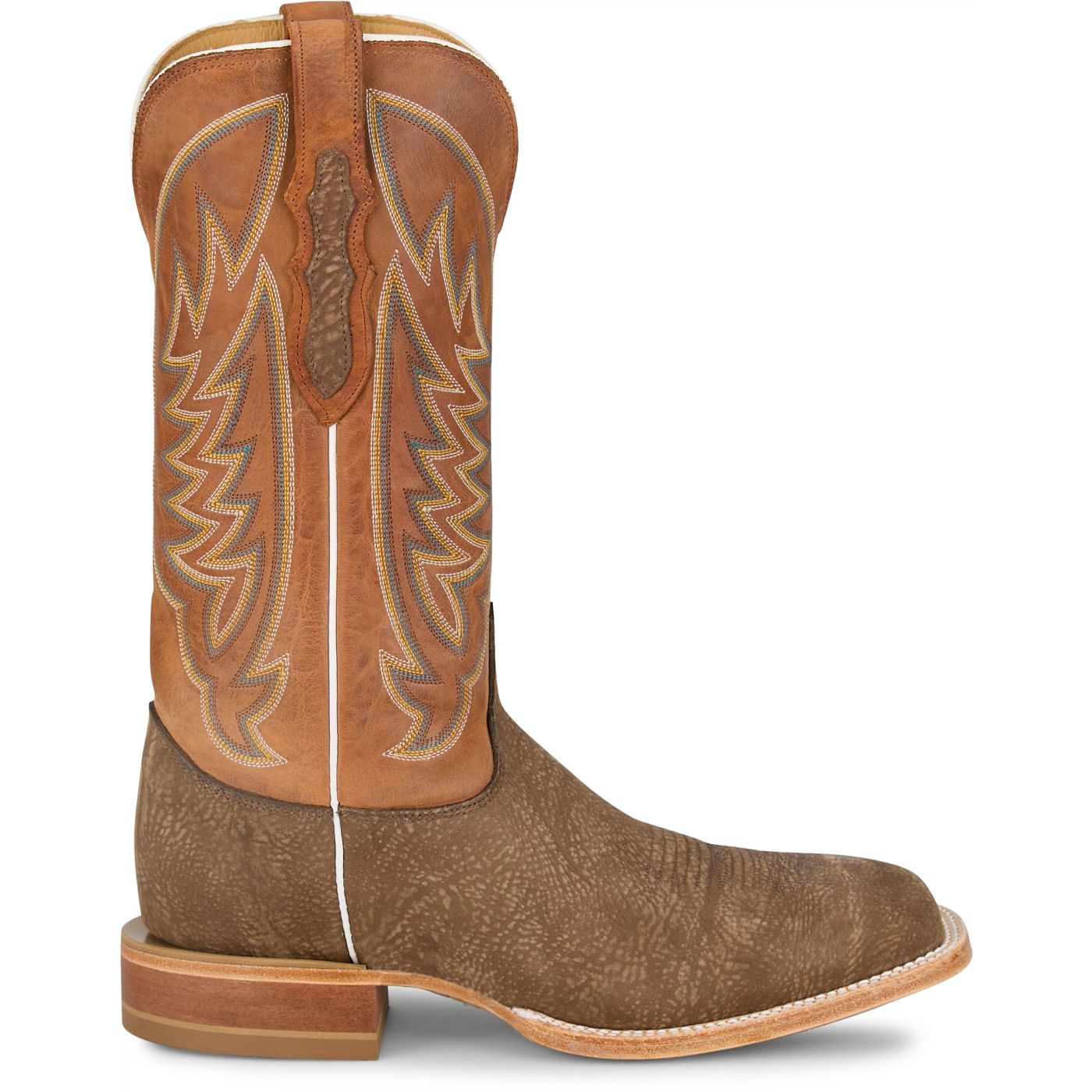 Justin Boots Cowman 13 Shrunken Shoulder Orange CX1322 Side View