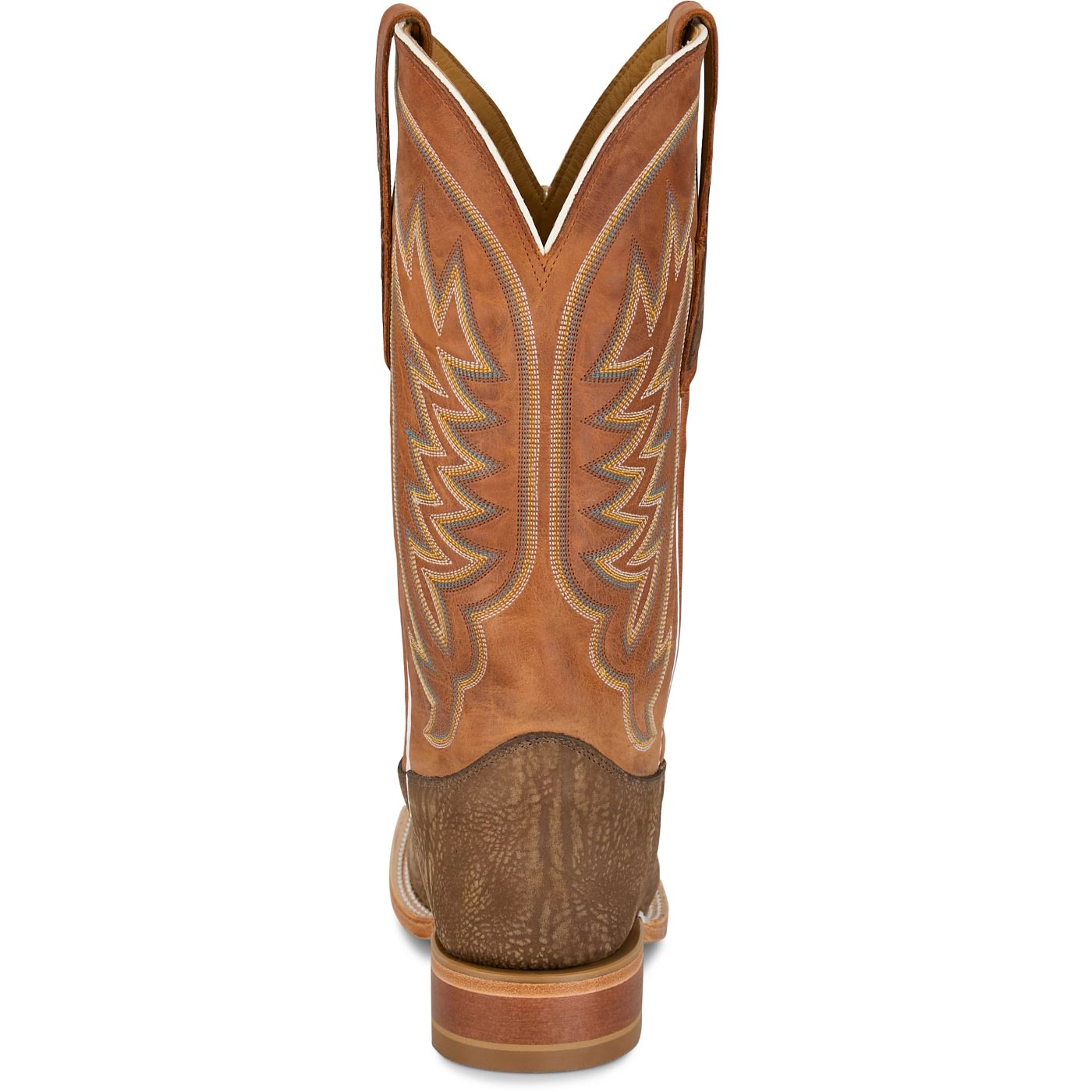Justin Boots Cowman 13 Shrunken Shoulder Orange CX1322 Toe Detail