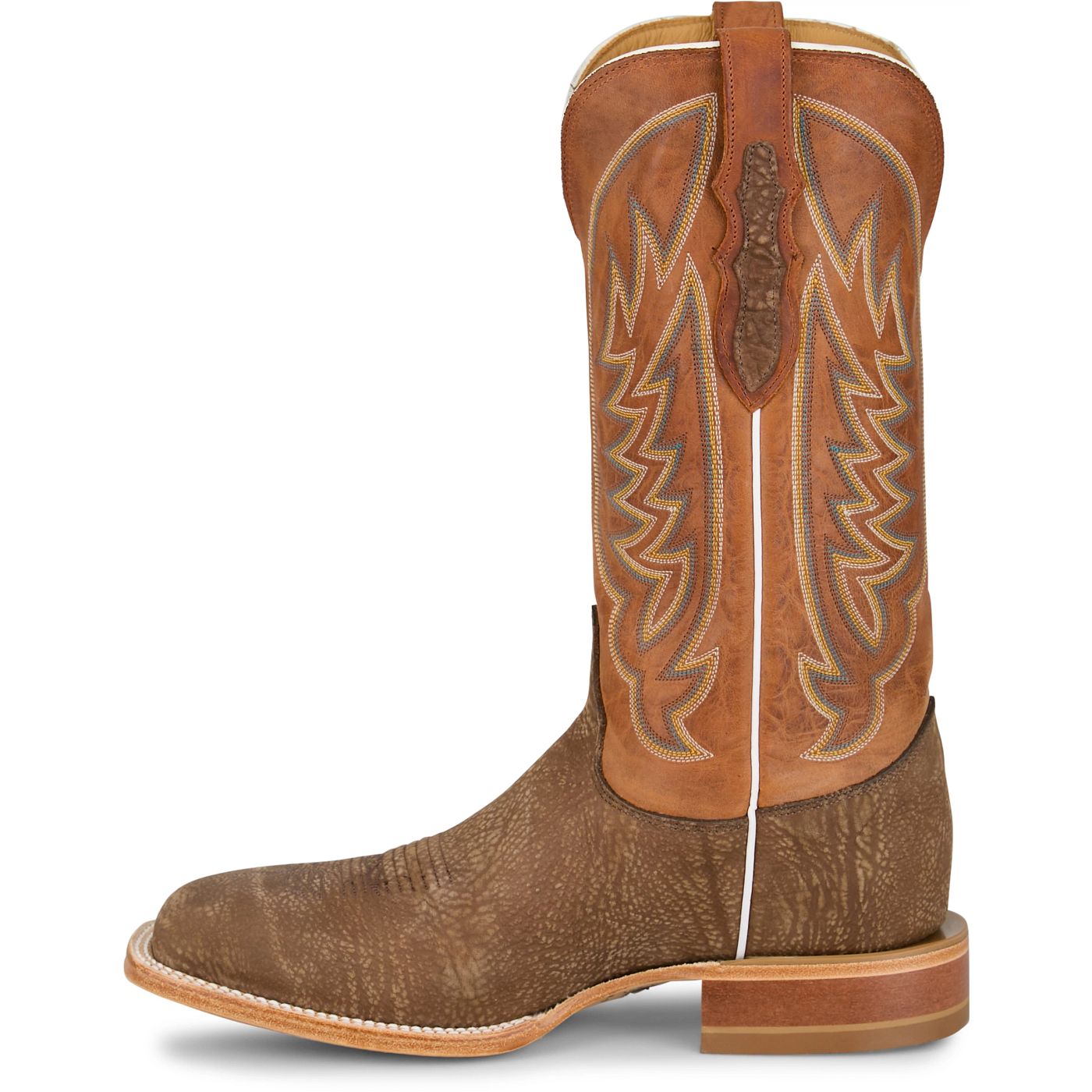 Justin Boots Cowman 13 Shrunken Shoulder Orange CX1322 Outsole View