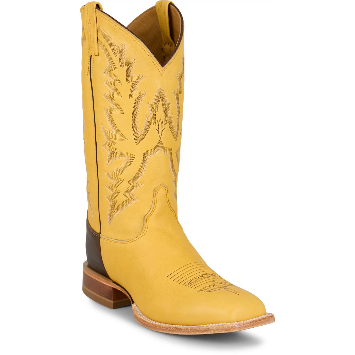 Justin Boots Boston 13 Whitetail Deer Yellow CX1330 Pair View