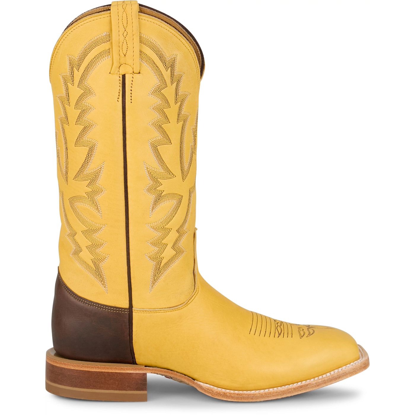Justin Boots Boston 13 Whitetail Deer Yellow CX1330 Side View