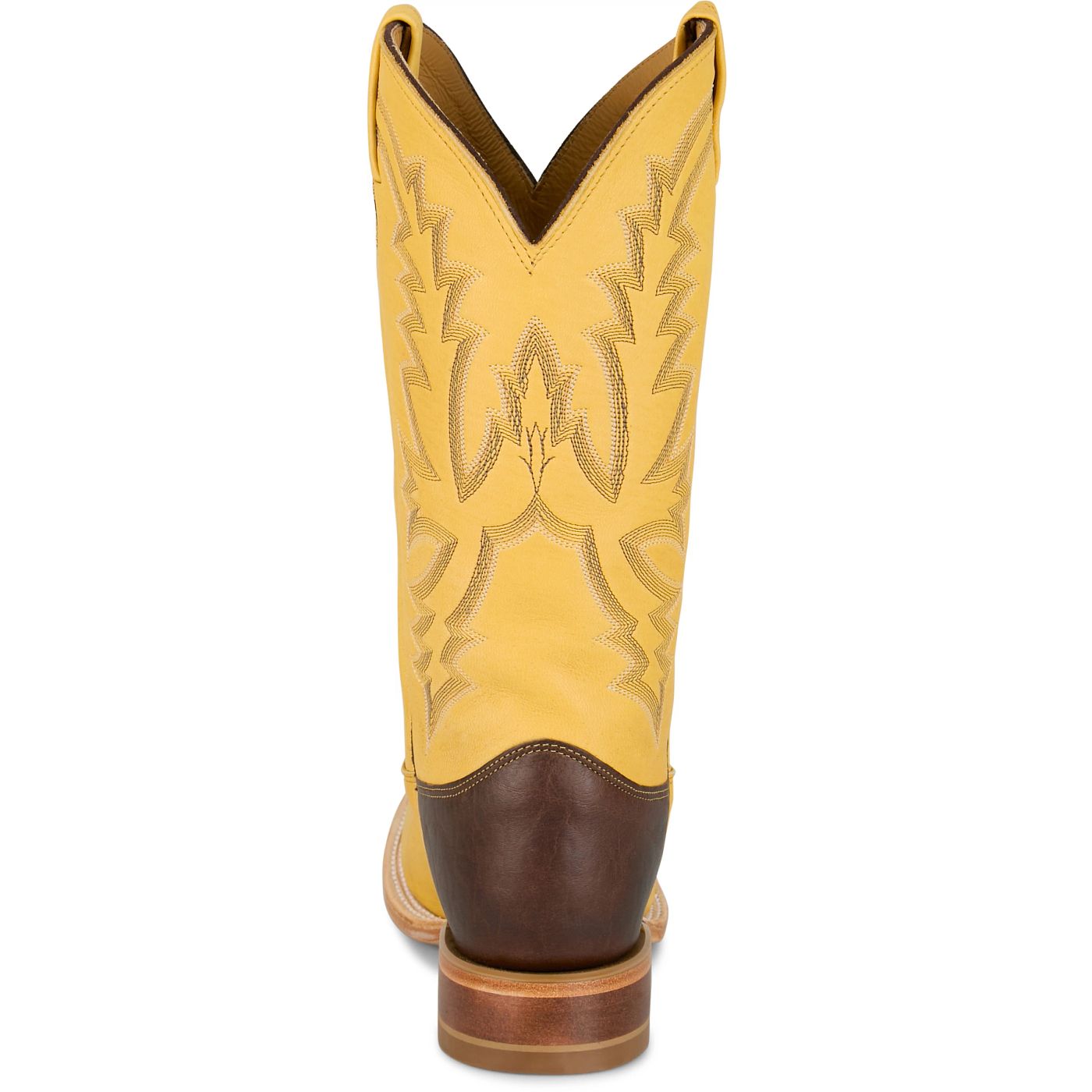 Justin Boots Boston 13 Whitetail Deer Yellow CX1330 Toe Detail