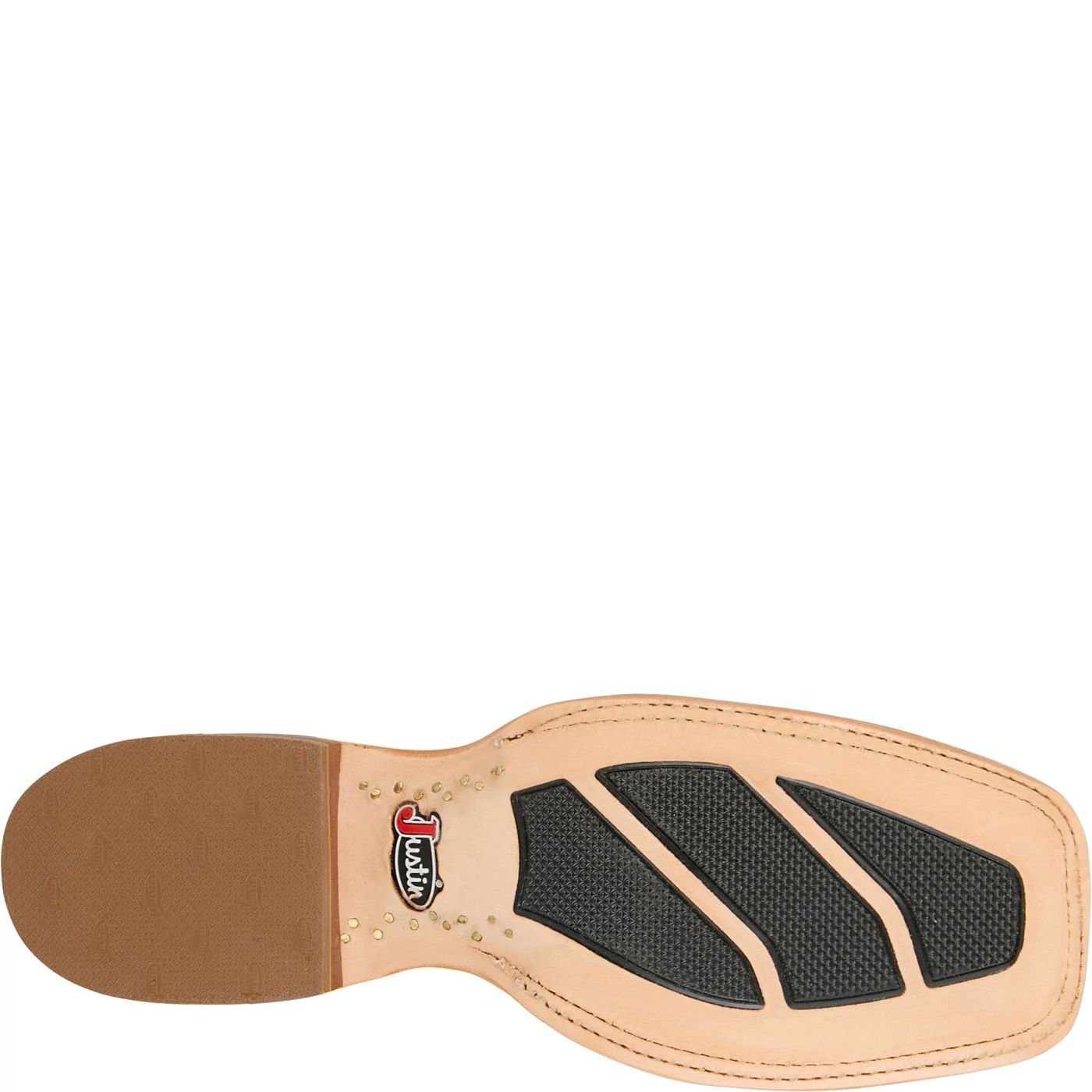 Justin Boots Boston 13 Whitetail Deer Yellow CX1330 Heel Detail