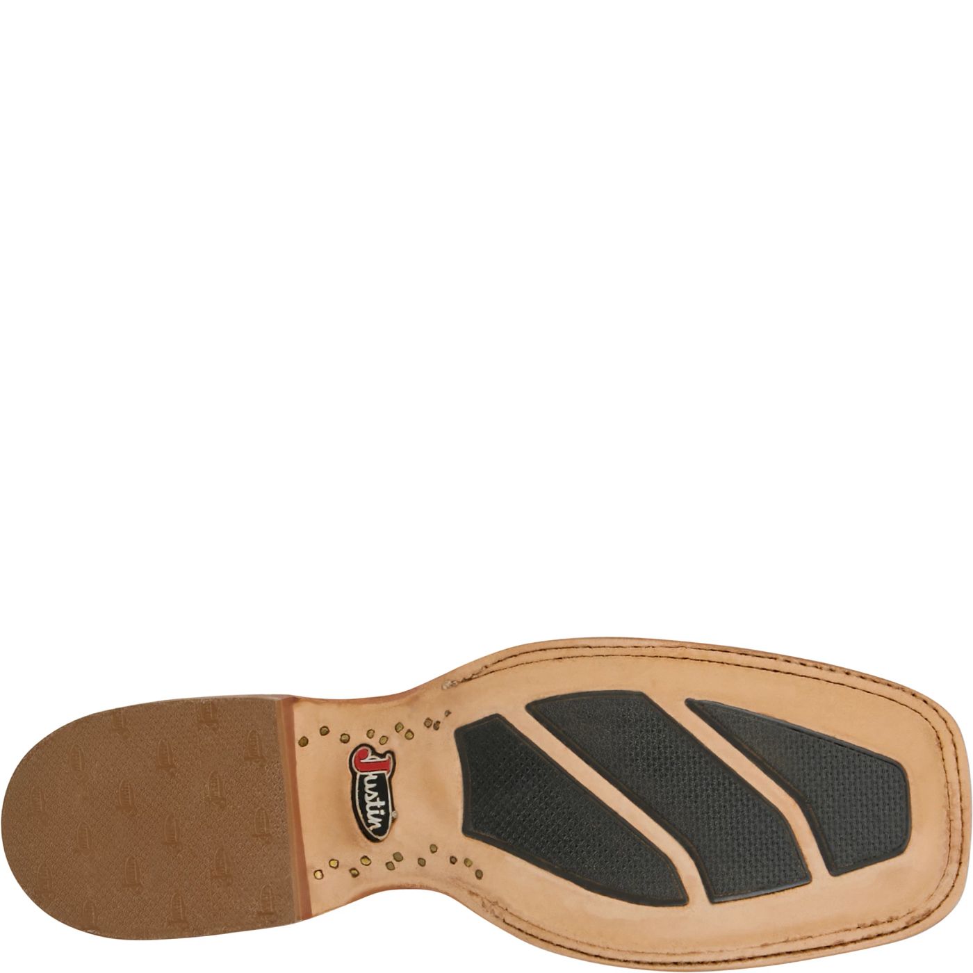 Justin Boots Boston 13 Whitetail Deer Cognac CX1331 Heel Detail