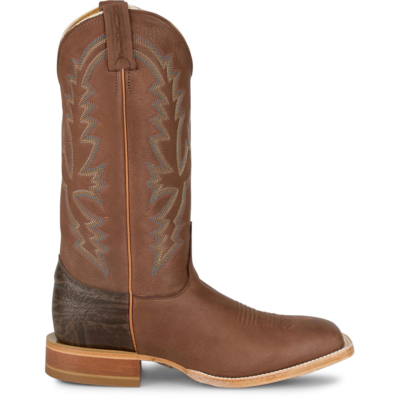 Justin Boots Boston 13 Whitetail Deer Chocolate CX1332 Side View