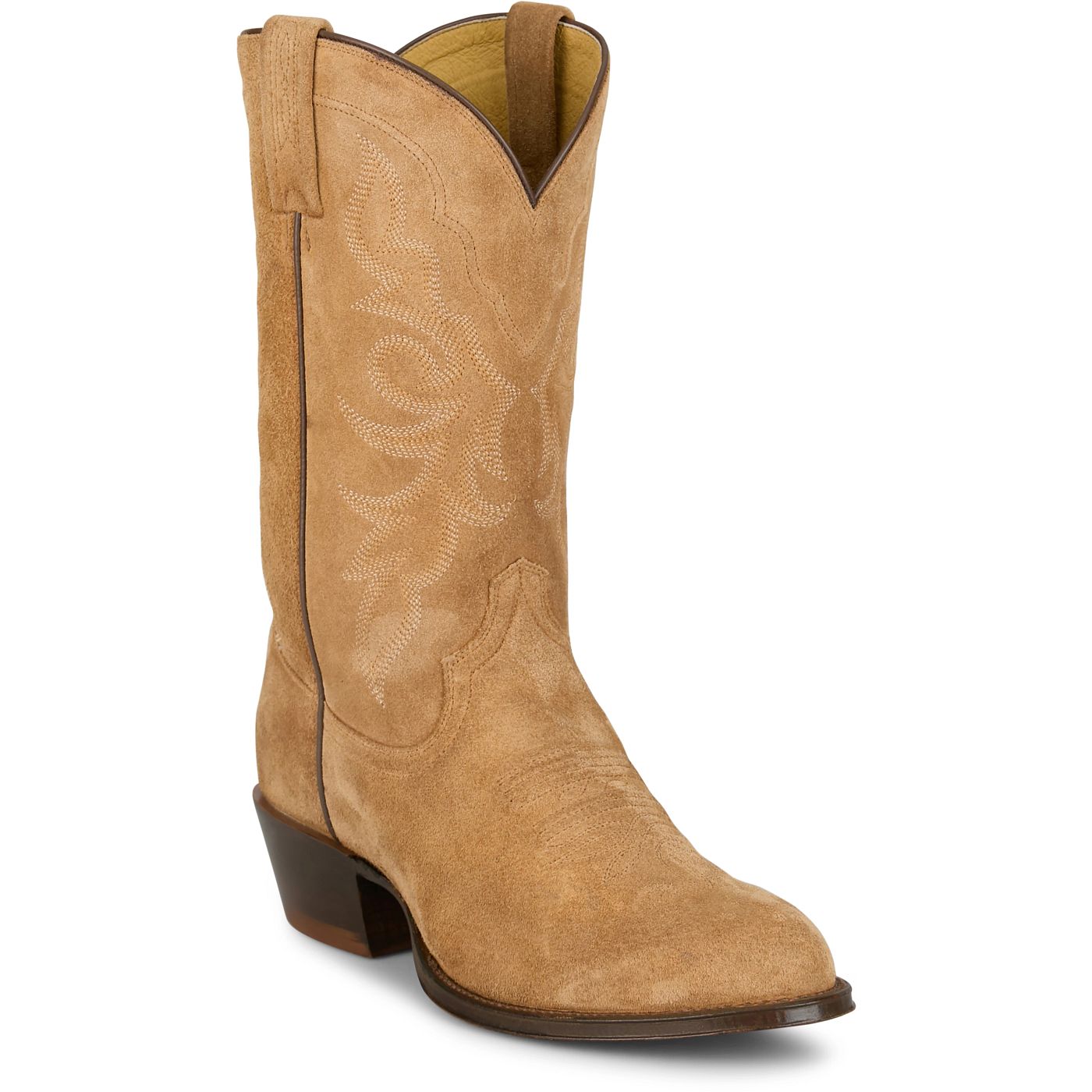 Tony Lama Men's 12" Plano Western Boot Honey Suede (DR3050)
