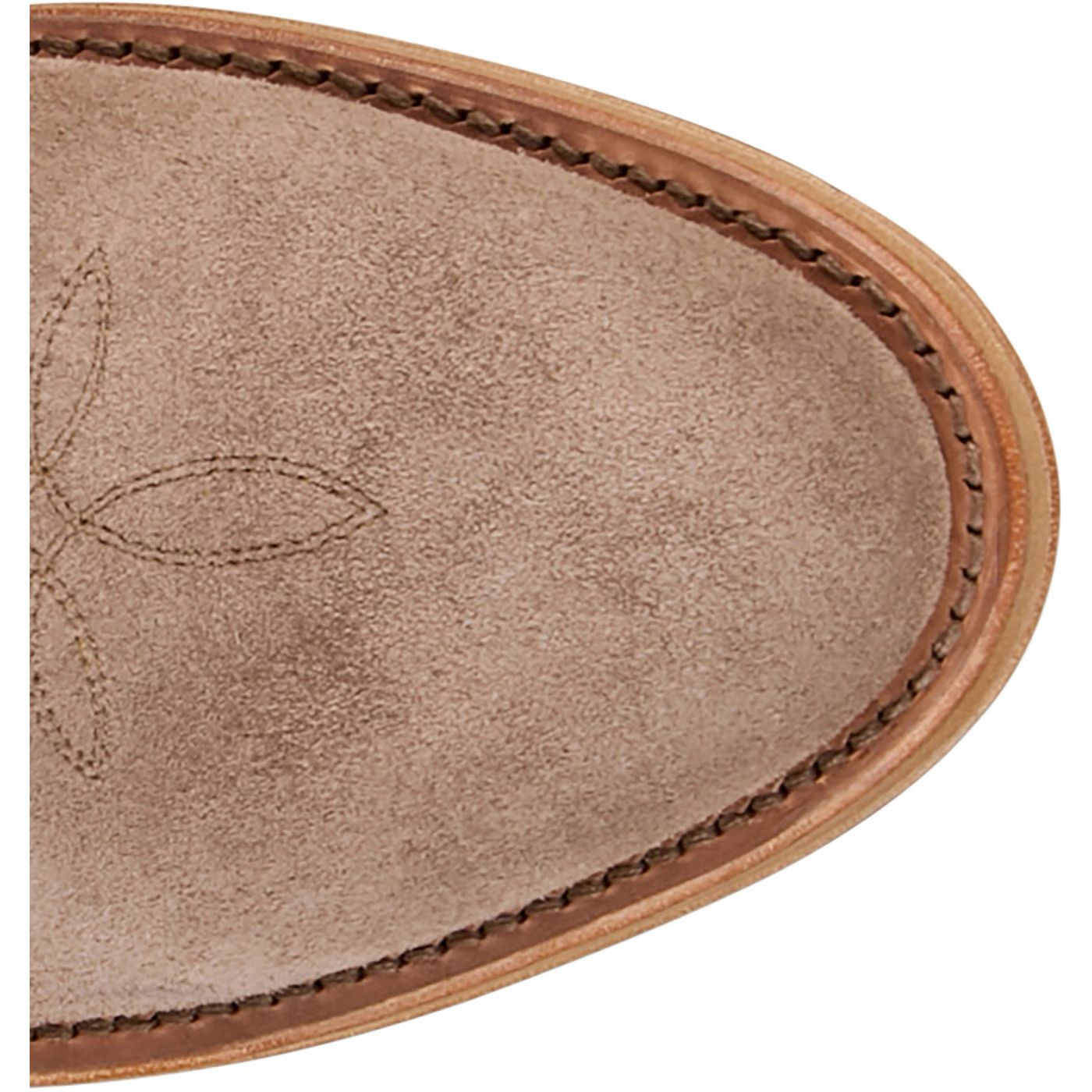 Tony Lama Men's 12" Plano Western Boot Taupe Suede (DR3051)