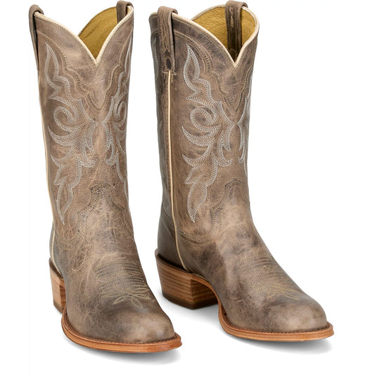 Tony Lama Men's 12" Marco Western Boot Grey (DR3054) - Front View