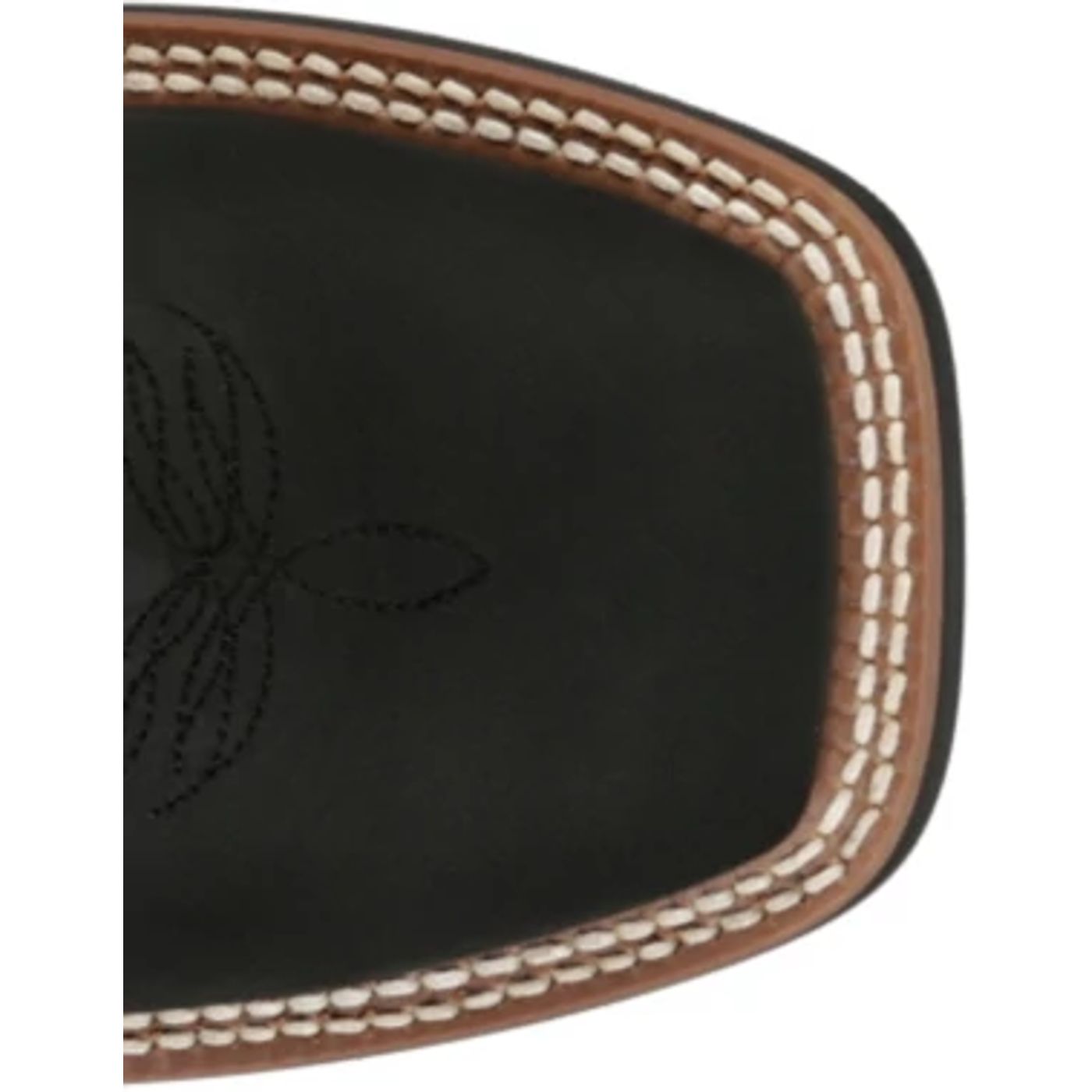 Justin Boots Men's Crazy Buck 6" Western Boot - Black Cowhide (FN4151) - View 4