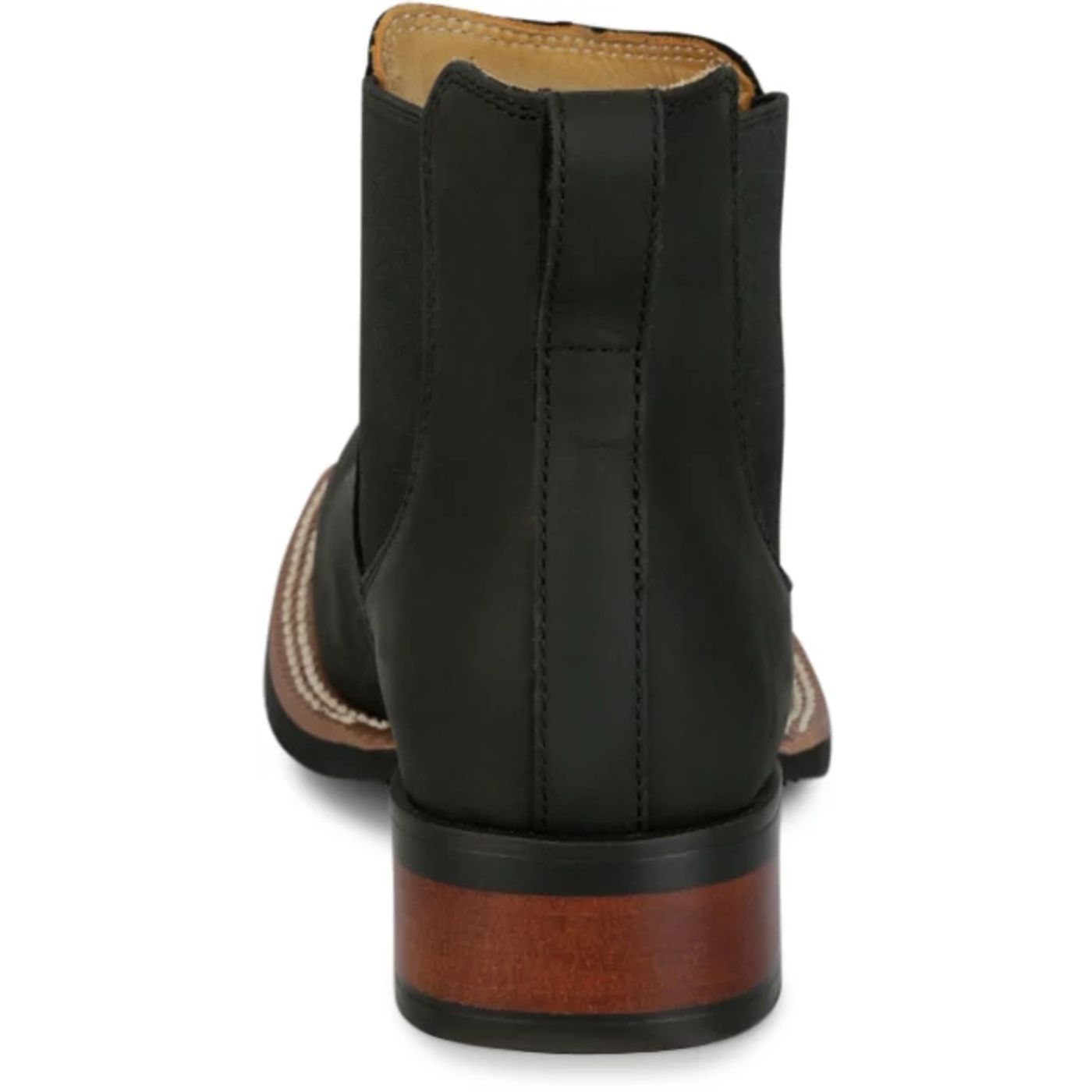 Justin Boots Men's Crazy Buck 6" Western Boot - Black Cowhide (FN4151) - View 5