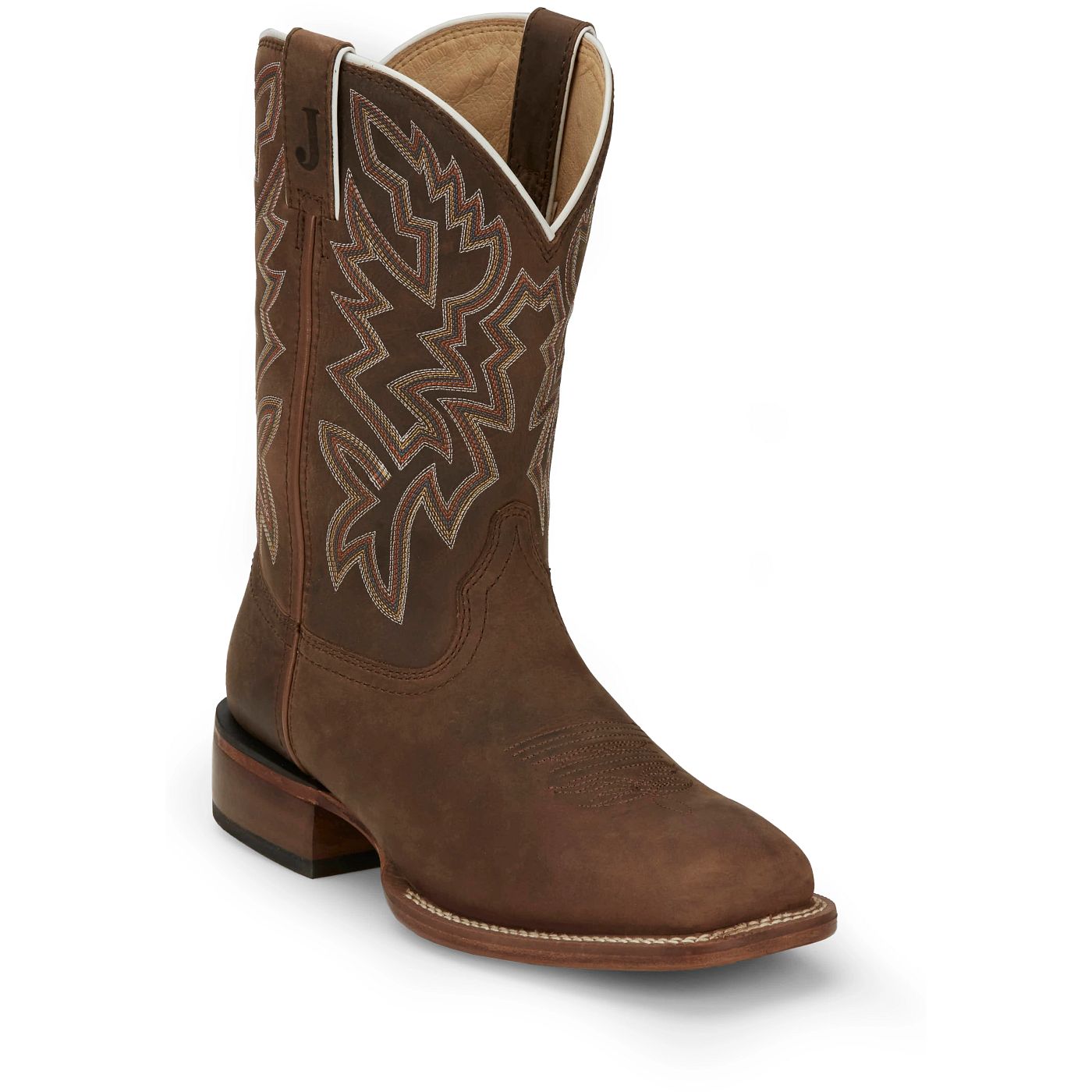 Justin Boots Men's Jackpot 11" Western Boot - Brown Cowhide (FN7012) - View 2