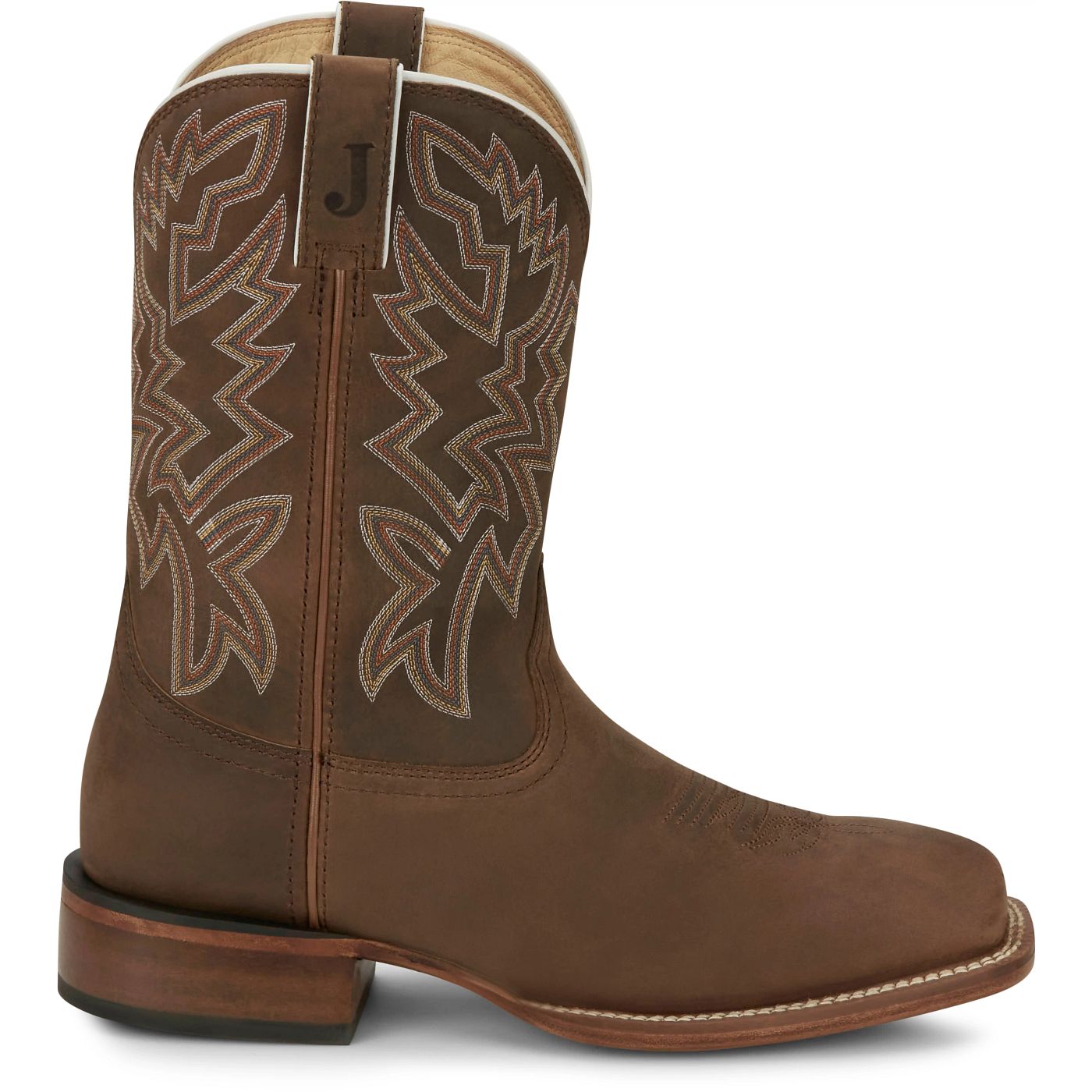 Justin Boots Men's Jackpot 11" Western Boot - Brown Cowhide (FN7012) - View 3