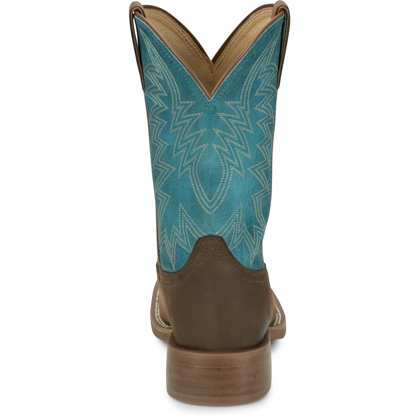 Justin Boots Men's Big Bucks 11" Western Boot - Blue Cowhide (FN7111) - View 5