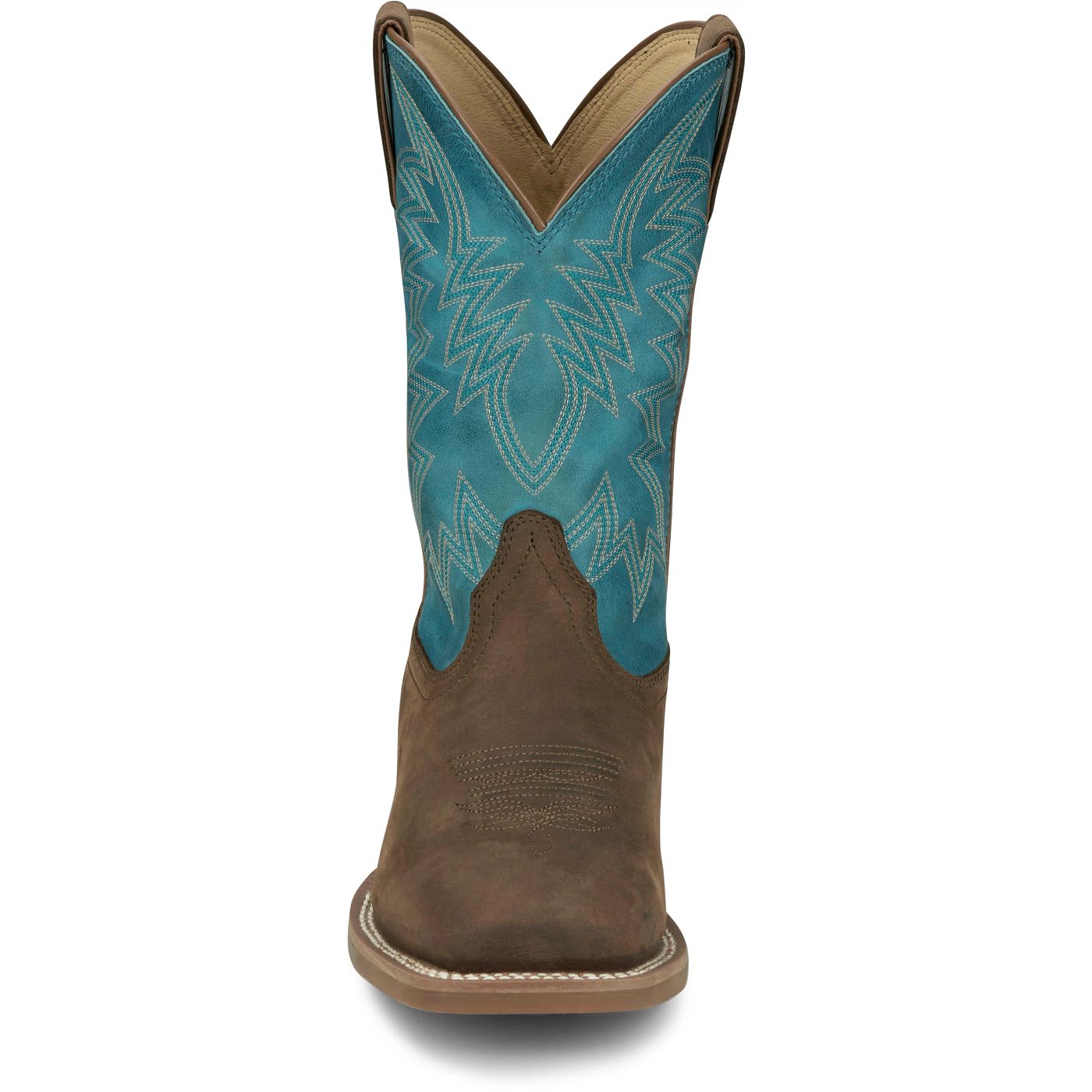 Justin Boots Men's Big Bucks 11" Western Boot - Blue Cowhide (FN7111) - View 7