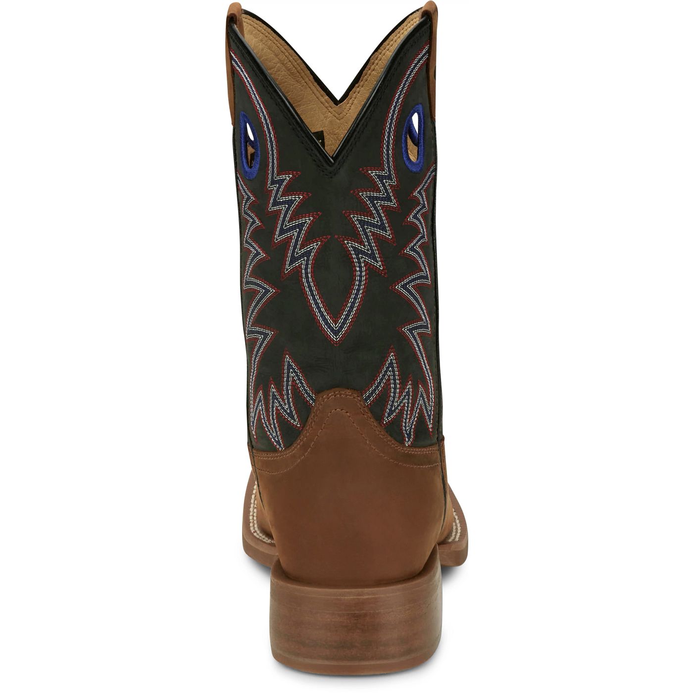 Justin Boots Men's Show Stopper 11" Western Boot - Black Cowhide (FN7121) - View 5