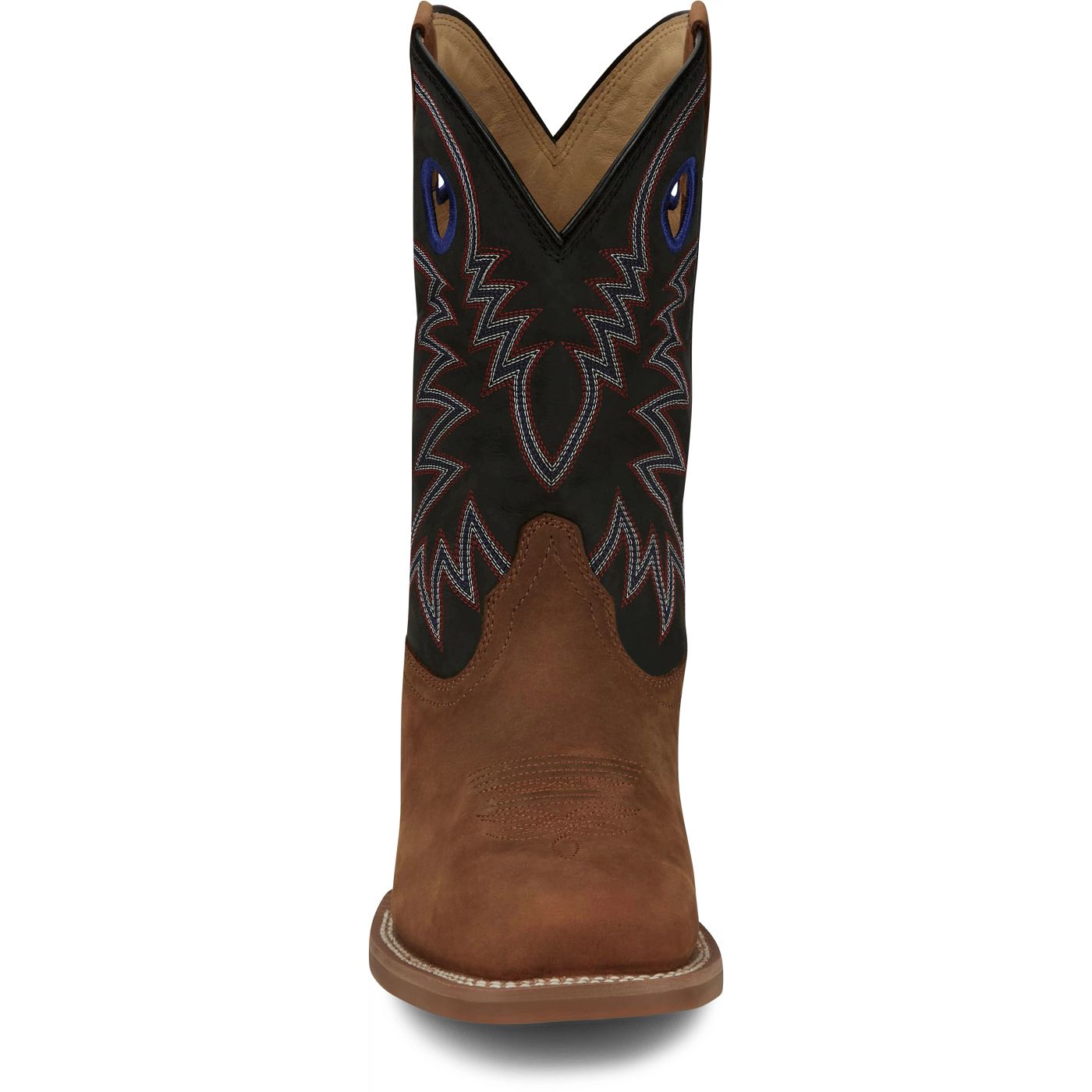 Justin Boots Men's Show Stopper 11" Western Boot - Black Cowhide (FN7121) - View 7