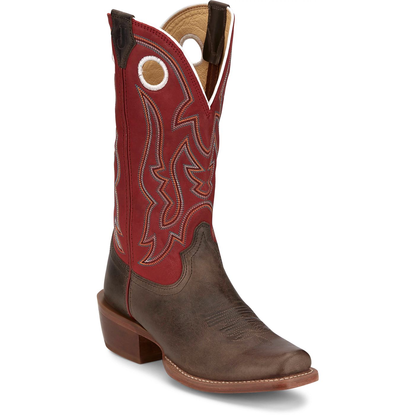 Justin Boots Men's Ante Up 13" Western Boot - Justin Red Goat (FN7245) - View 2