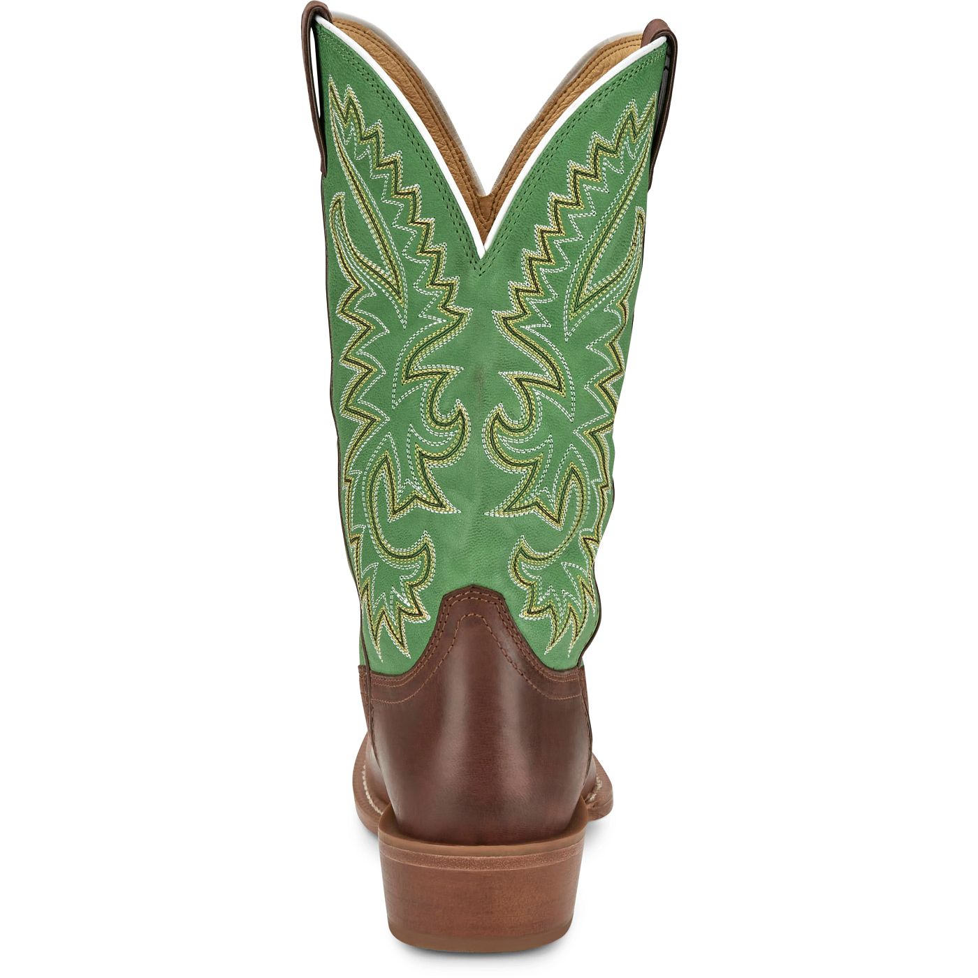 Justin Boots Men's Show Off 13" Western Boot - Forest Green Goat (FN7250) - View 5