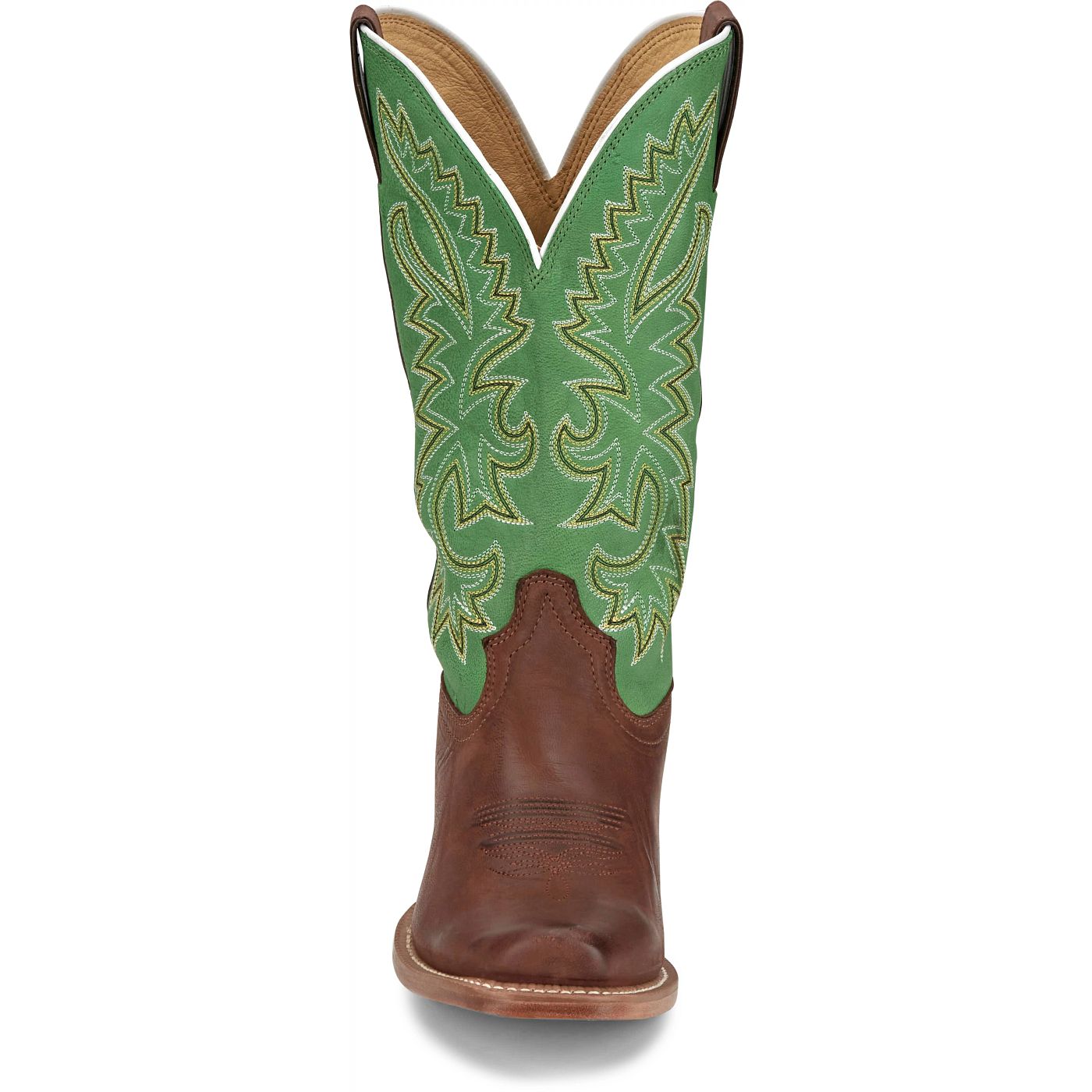Justin Boots Men's Show Off 13" Western Boot - Forest Green Goat (FN7250) - View 7