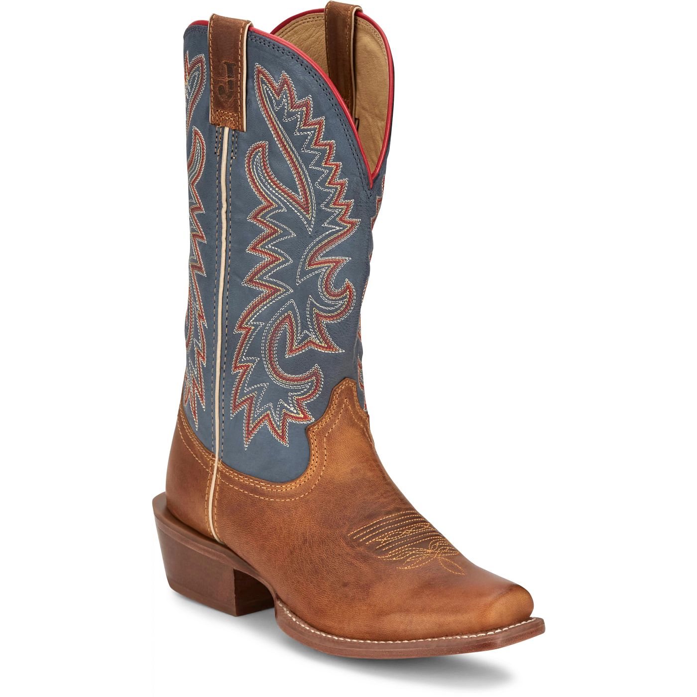 Justin Boots Men's Show Off 13" Western Boot - Royal Blue Goat (FN7251) - View 2