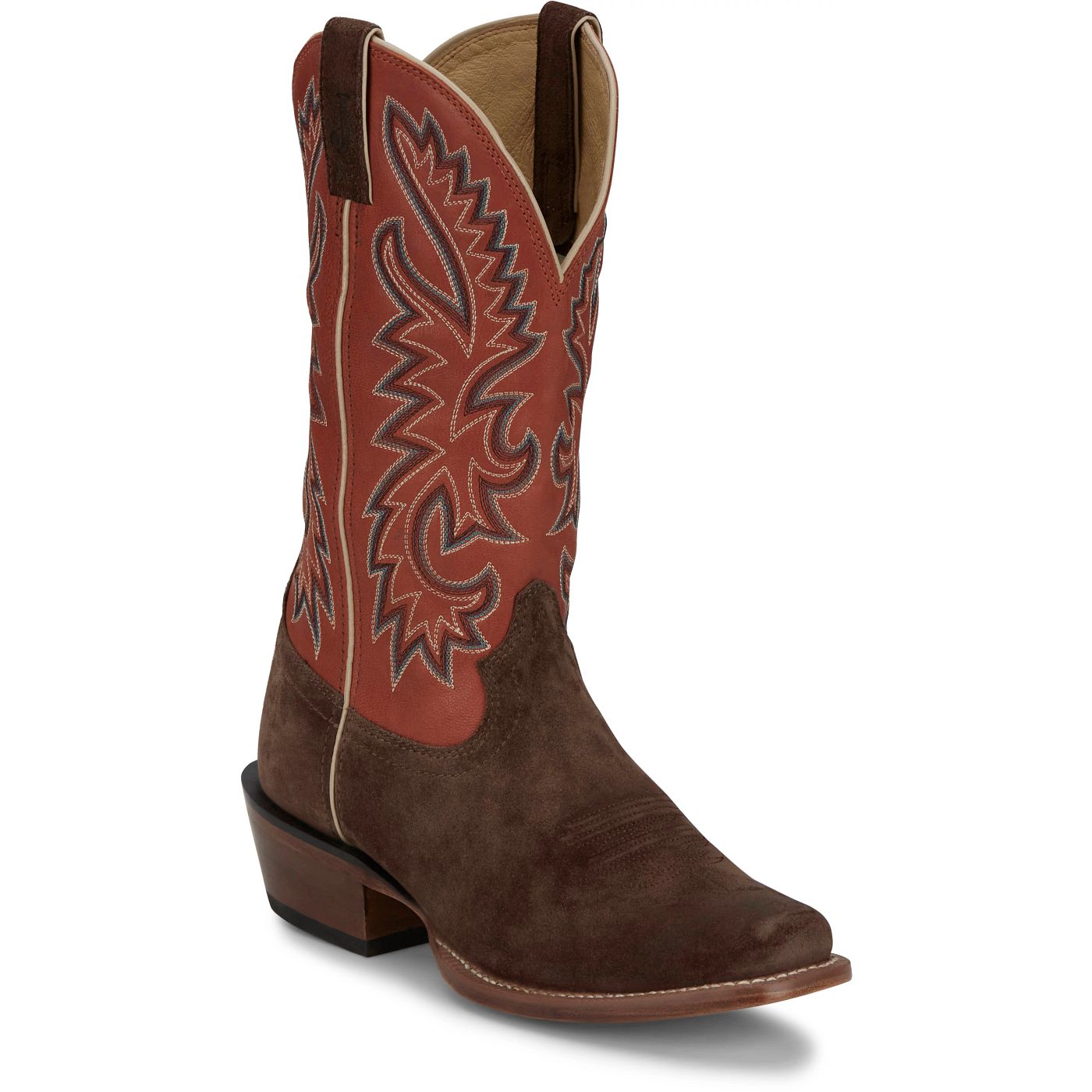 Justin Boots Men's Jimmy 13" Western Boot - Sunrise Orange Goat (FN7252) - View 2