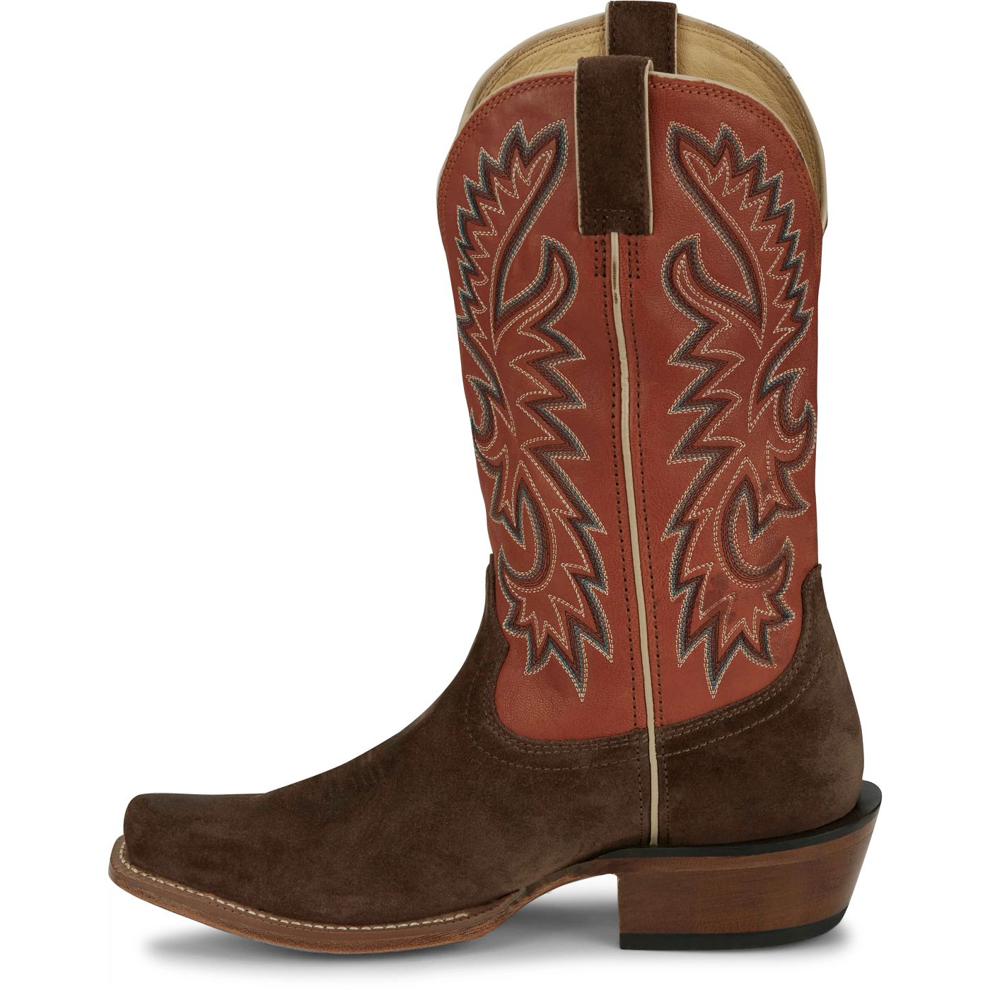 Justin Boots Men's Jimmy 13" Western Boot - Sunrise Orange Goat (FN7252) - View 8