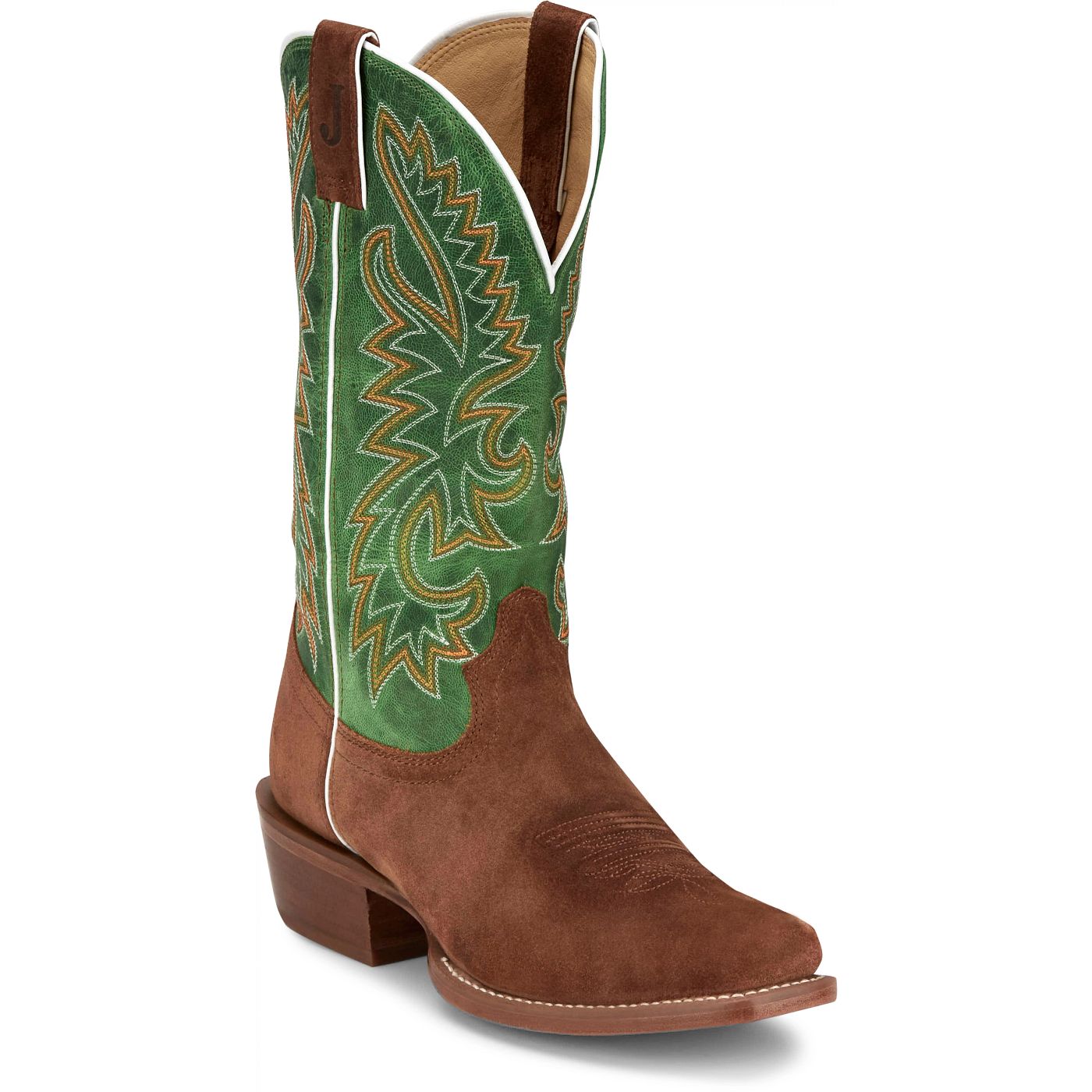 Justin Boots Men's Jimmy 13" Western Boot - Alfalfa Goat (FN7254) - View 2