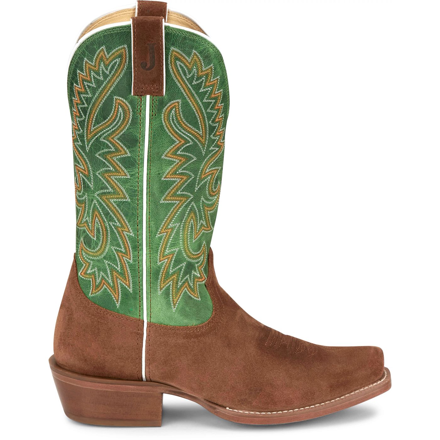 Justin Boots Men's Jimmy 13" Western Boot - Alfalfa Goat (FN7254) - View 3