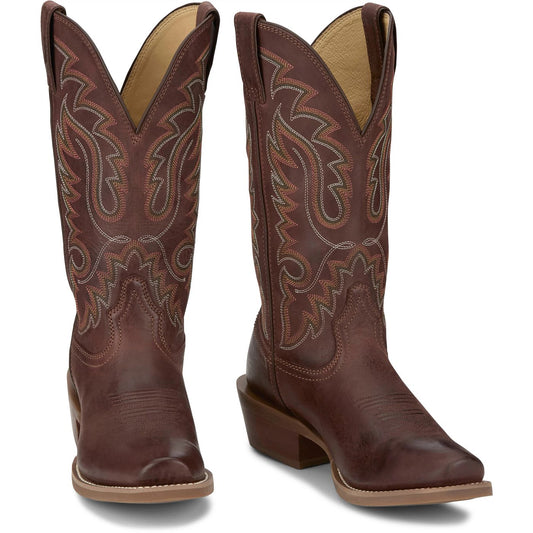 Justin Boots Men's Cowboy Town 13" Western Boot - Bay Goat (FN7255) - Front View