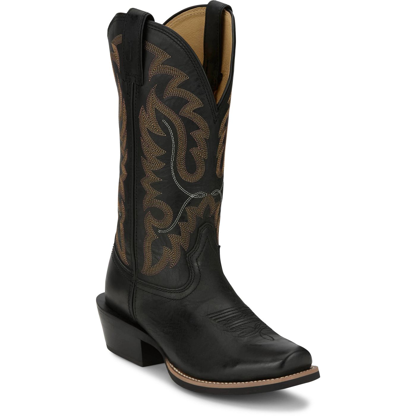 Justin Boots Men's Cowboy Town 13" Western Boot - Midnight Goat (FN7256) - View 2