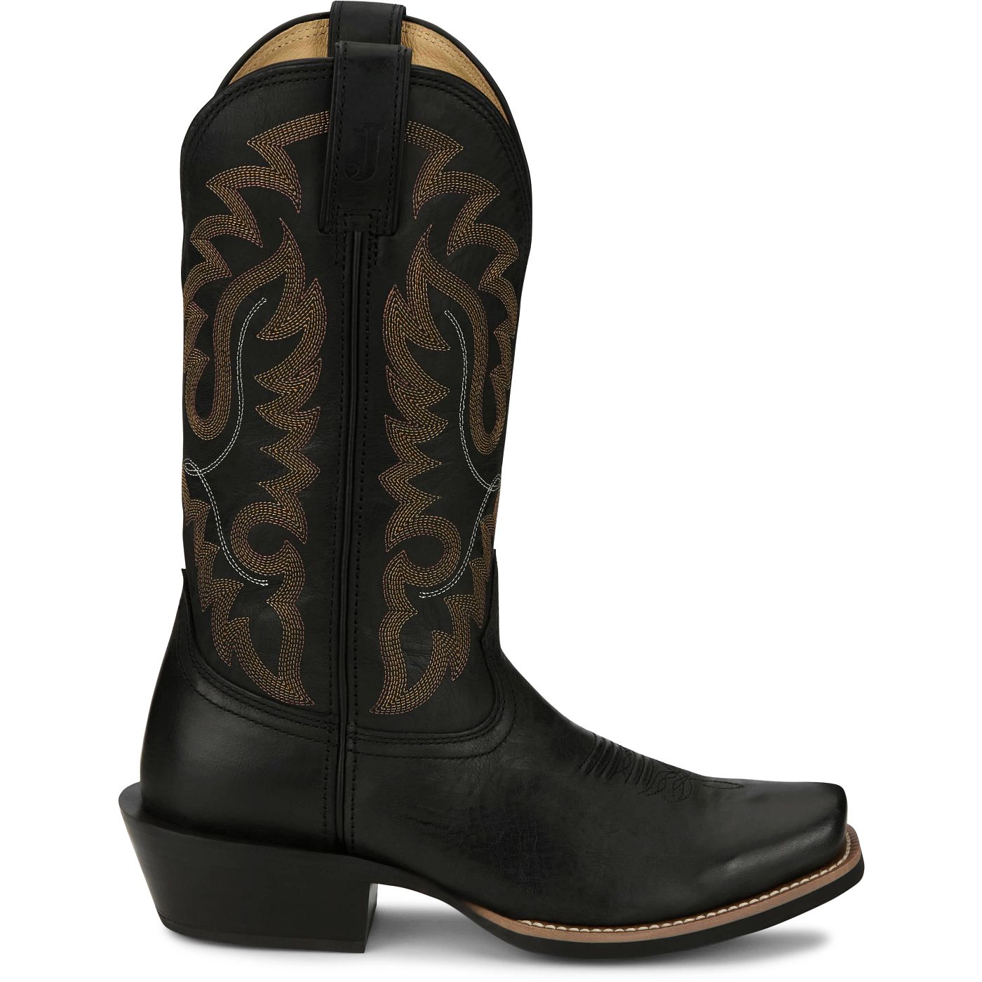 Justin Boots Men's Cowboy Town 13" Western Boot - Midnight Goat (FN7256) - View 3