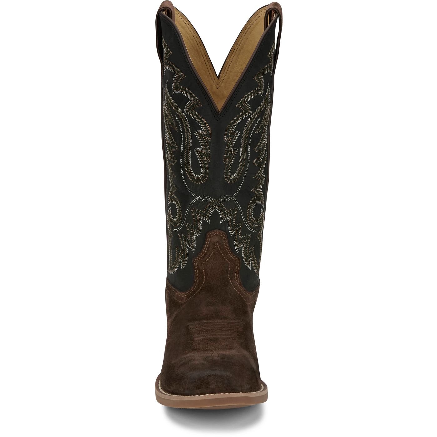 Justin Boots Men's Cowboy Town Suede 13" Western Boot - Midnight (FN7257) - View 7