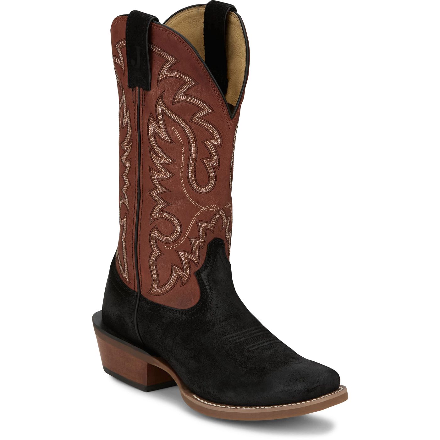 Justin Boots Men's Cowboy Town Suede 13" Western Boot - Rust (FN7258) - View 2