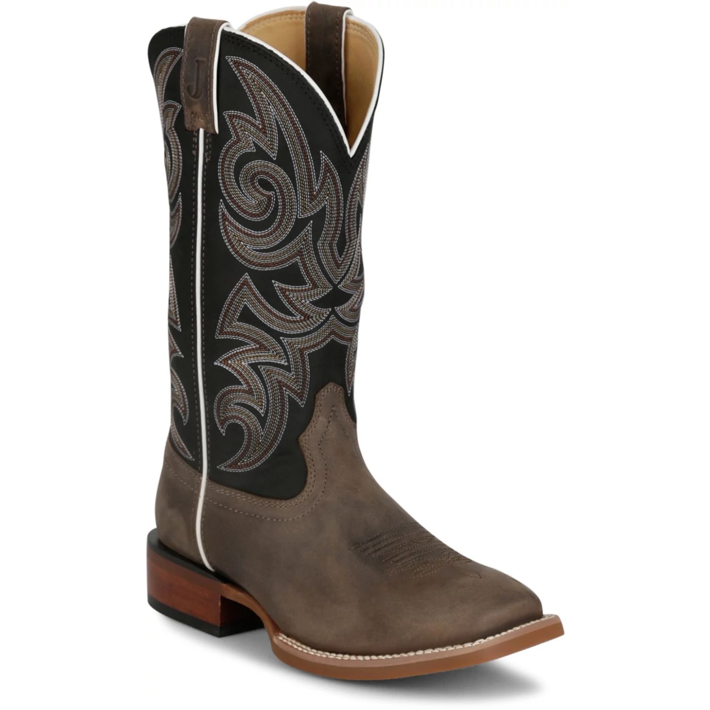 Justin Boots Men's May Day 13" Western Boot - Black Cowhide (FN7259) - View 2