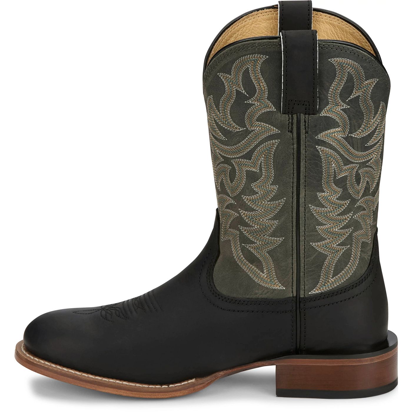 Justin Boots Men's Disco Man 11" Western Boot - Slate Grey Cowhide (FN7304) - View 8