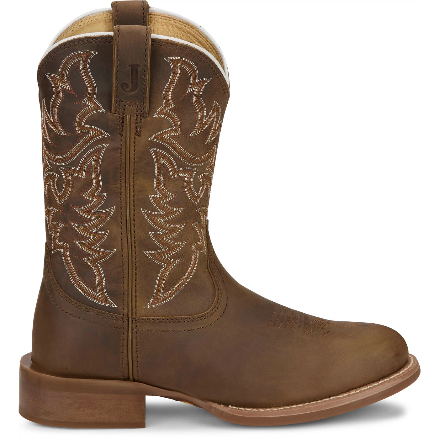 Justin Boots Men's Wild Bill 11" Western Boot - Khaki Cowhide (FN7351) - View 3