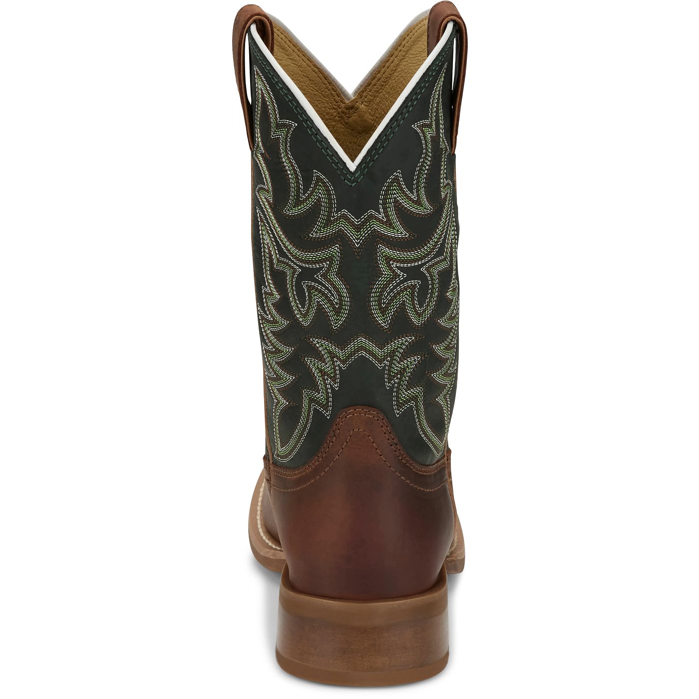 Justin Boots Men's Wild Bill 11" Western Boot - Forest Green Cowhide (FN7352) - View 5